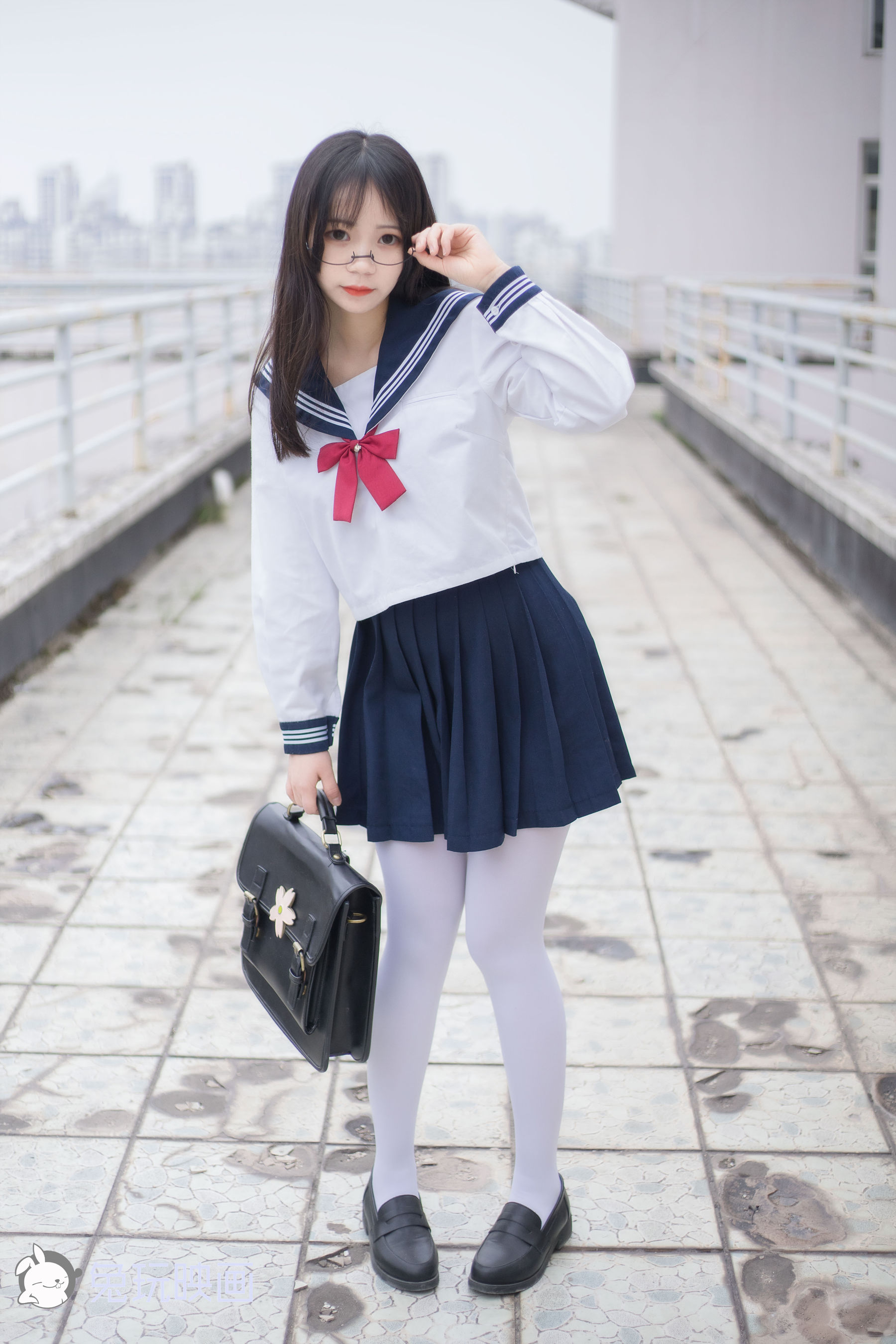 [兔玩映画] - 喵喵的白丝水手服