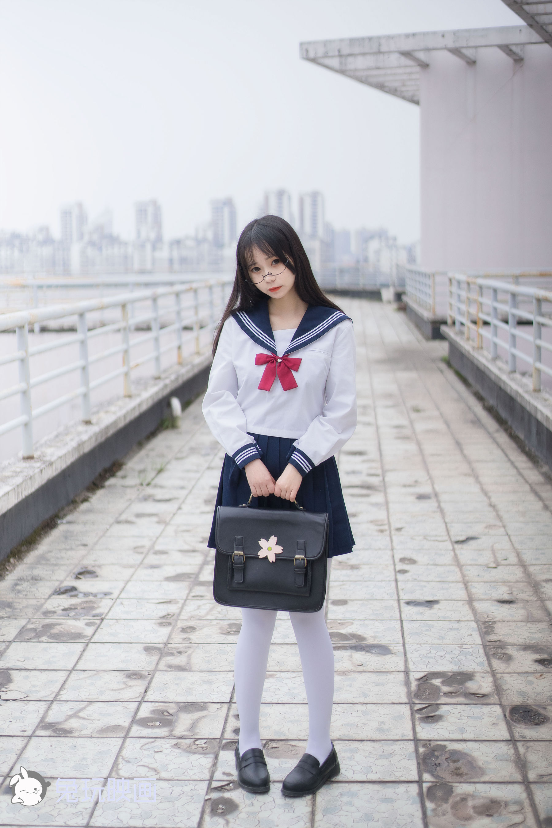 [兔玩映画] - 喵喵的白丝水手服