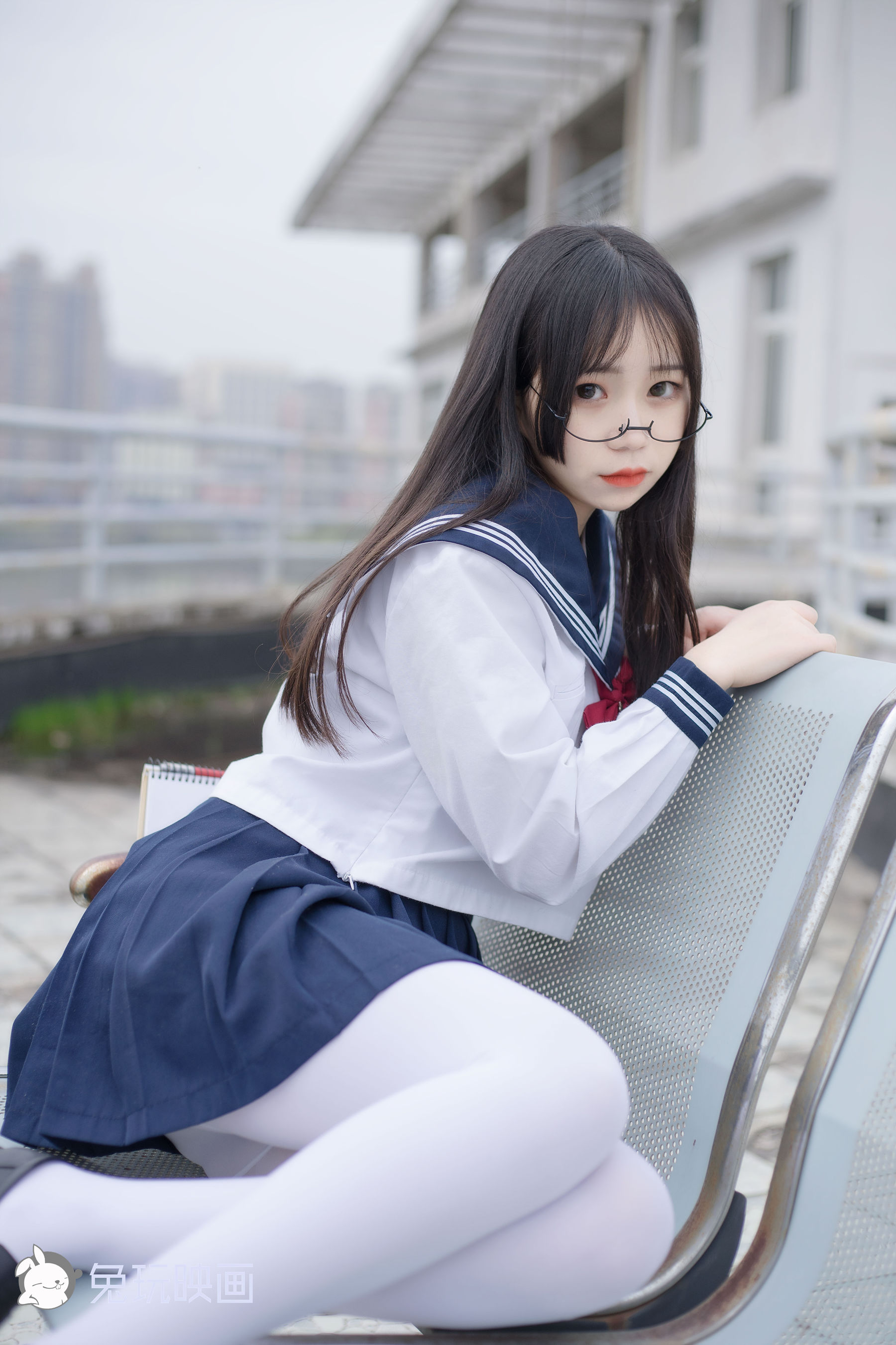 [兔玩映画] - 喵喵的白丝水手服