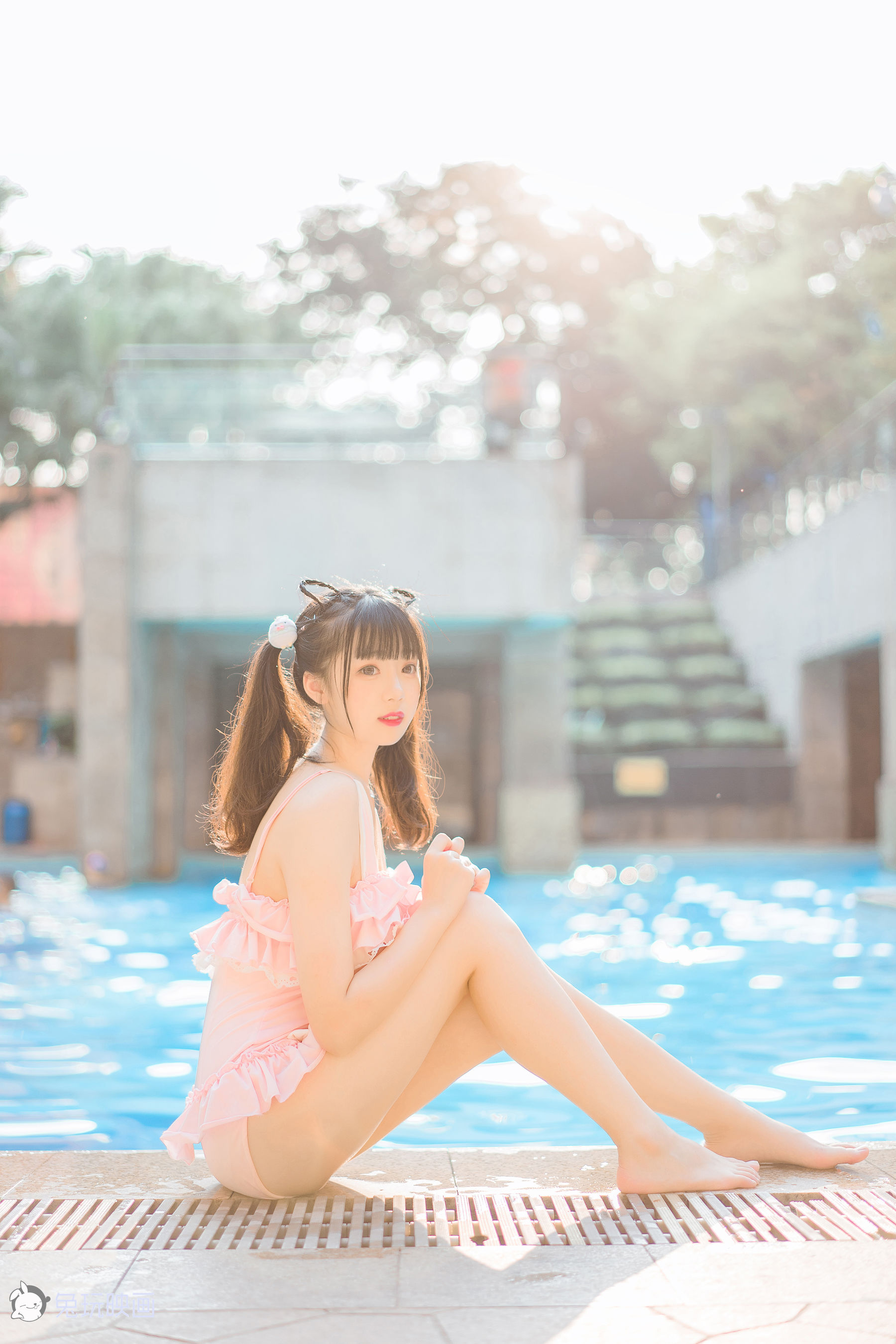 [兔玩映画] - 夏日泳装 Vol.008 粉兔子