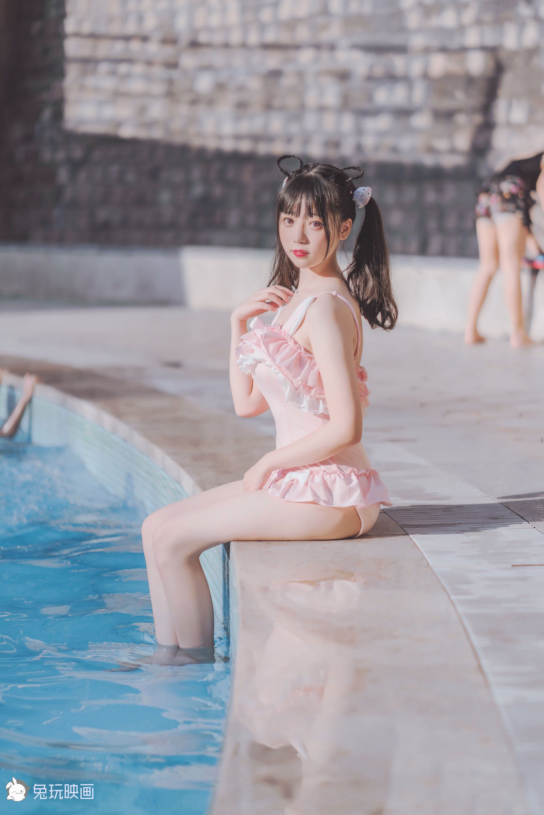 [兔玩映画] - 夏日泳装 Vol.008 粉兔子
