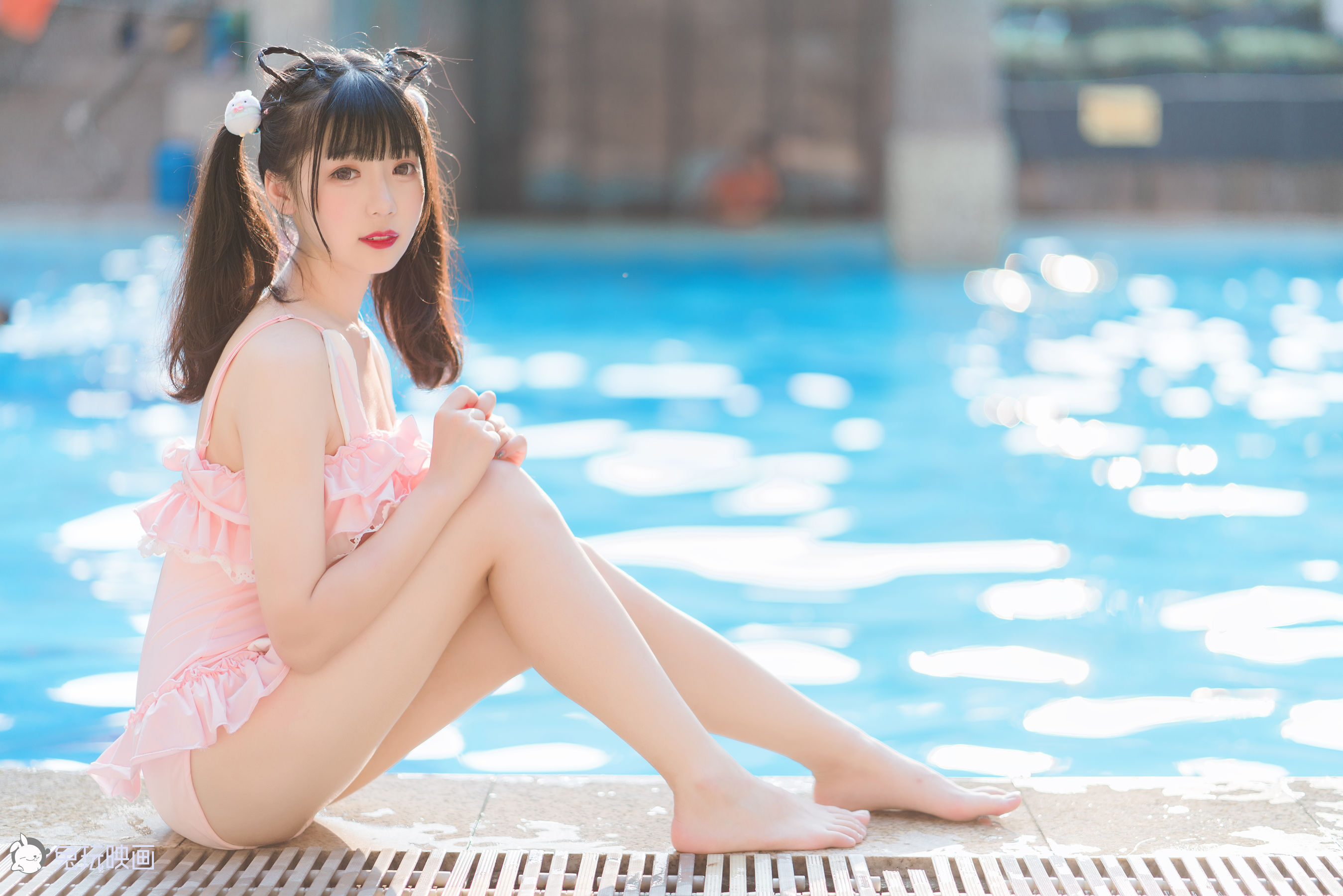 [兔玩映画] - 夏日泳装 Vol.008 粉兔子