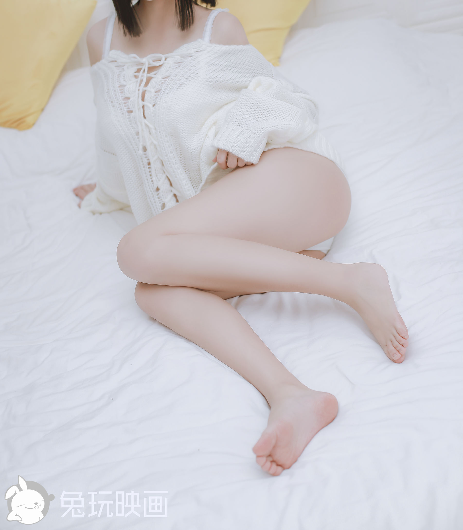 [兔玩映画] - 妹妹的白色毛衣
