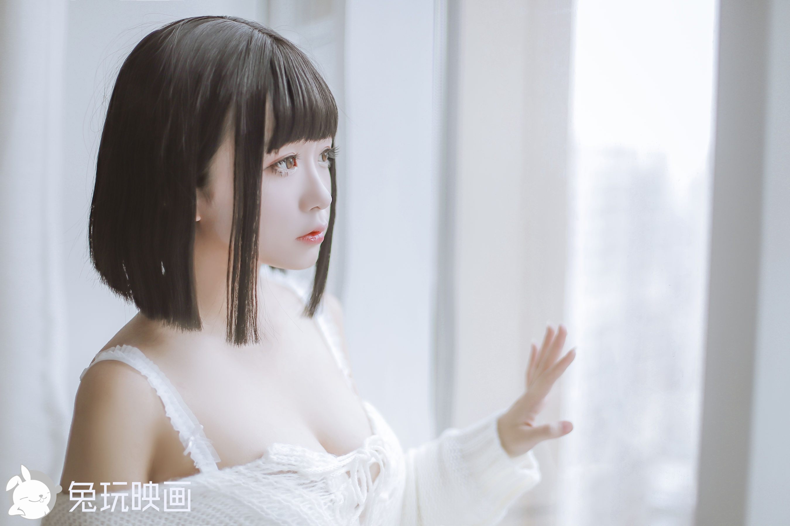[兔玩映画] - 妹妹的白色毛衣