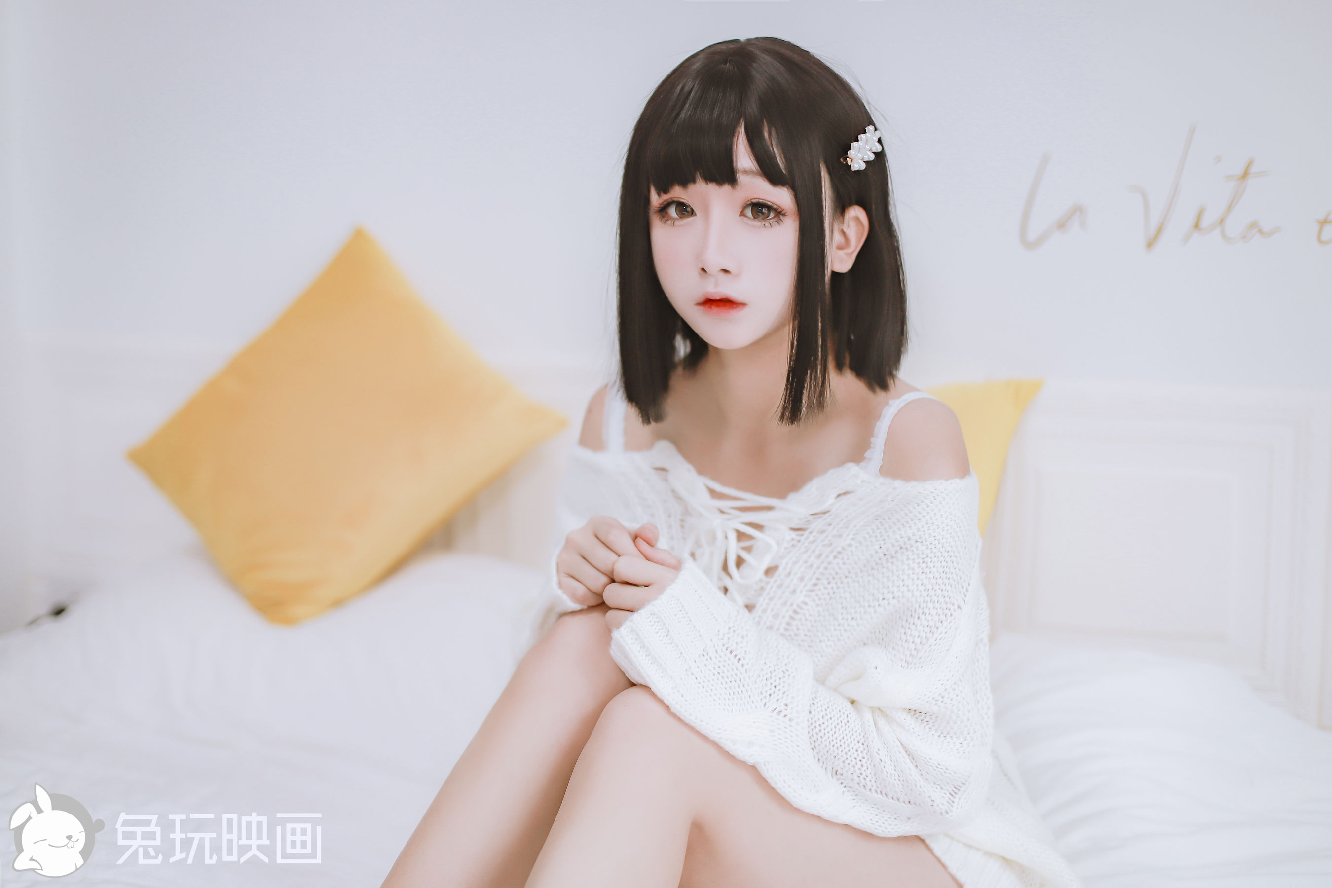 [兔玩映画] - 妹妹的白色毛衣
