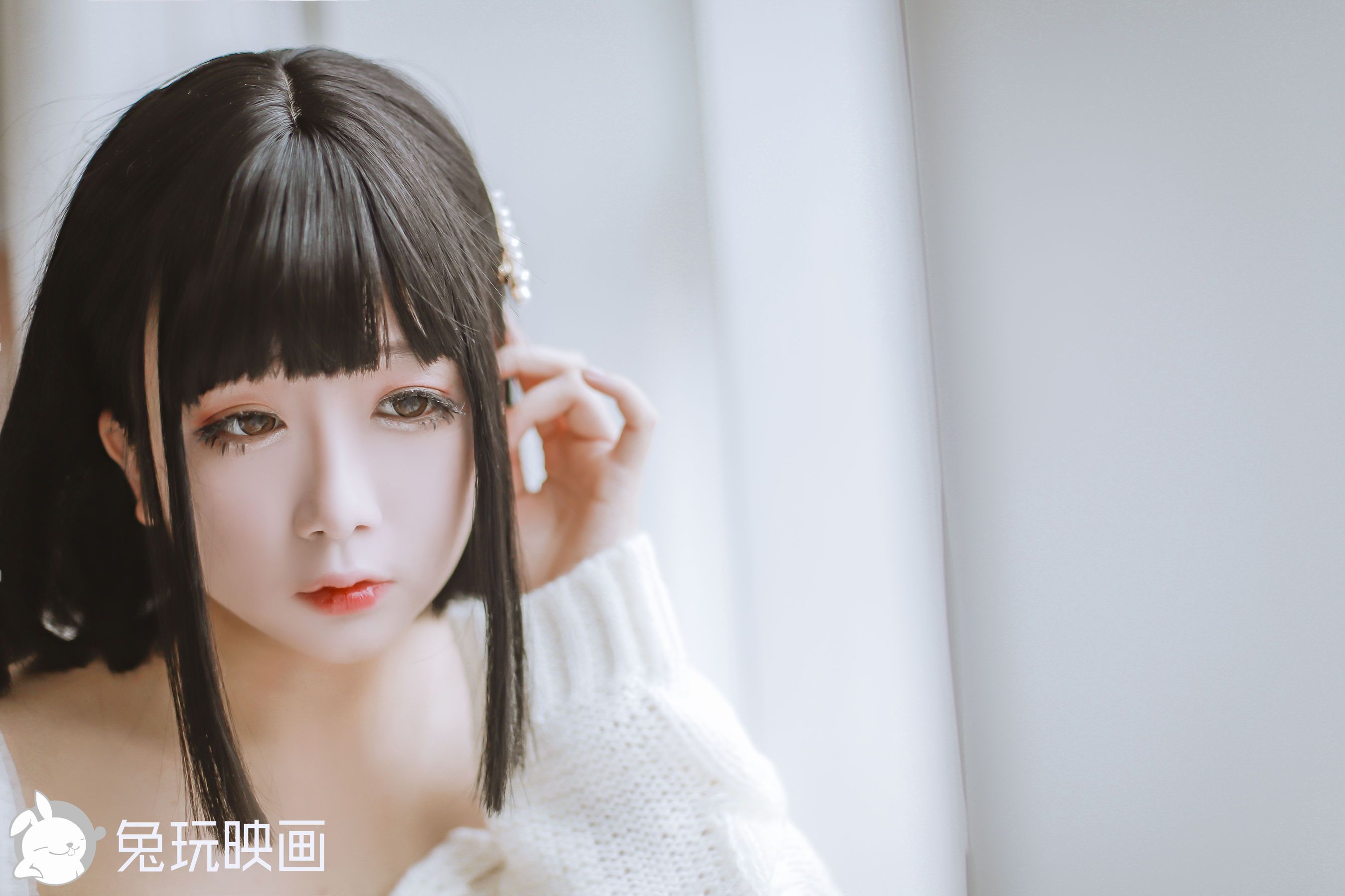 [兔玩映画] - 妹妹的白色毛衣
