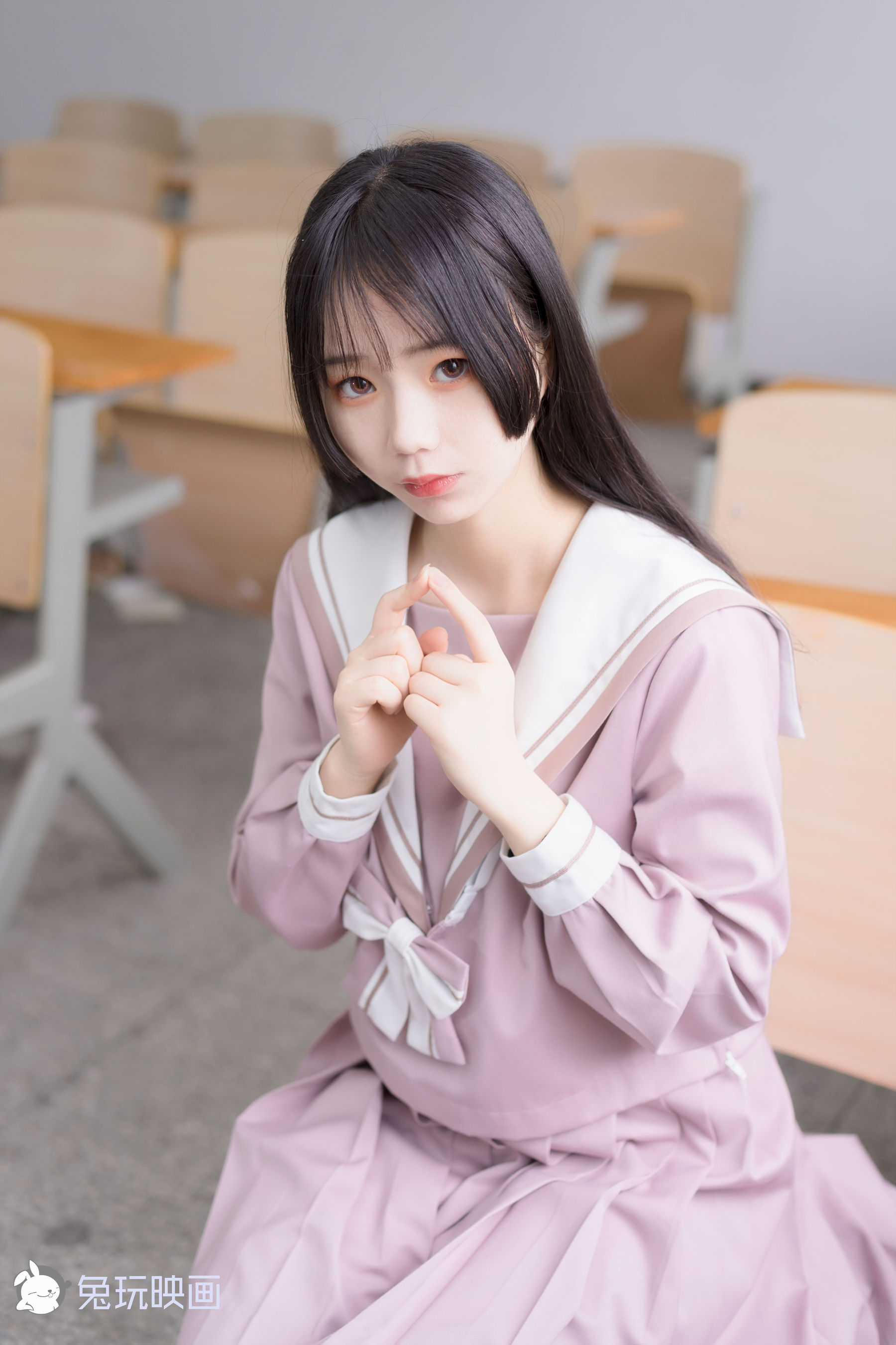 [兔玩映画] - 粉色JK小姐姐