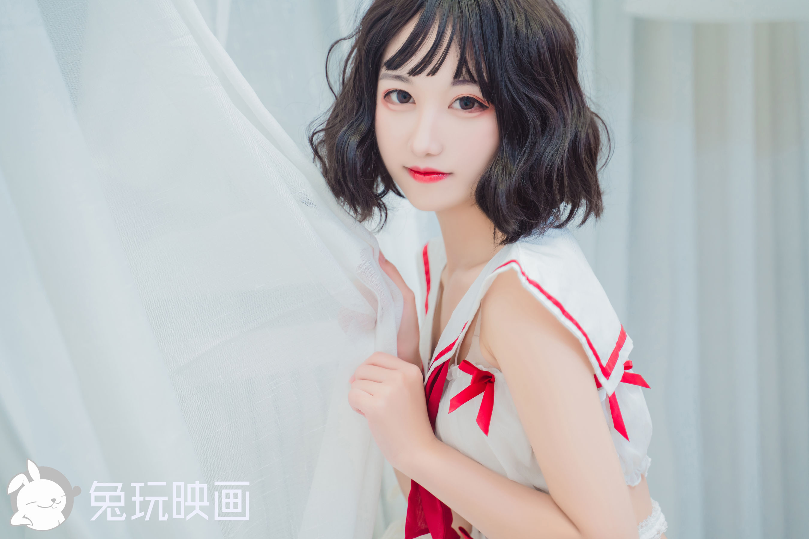[兔玩映画] - 红白水手裙