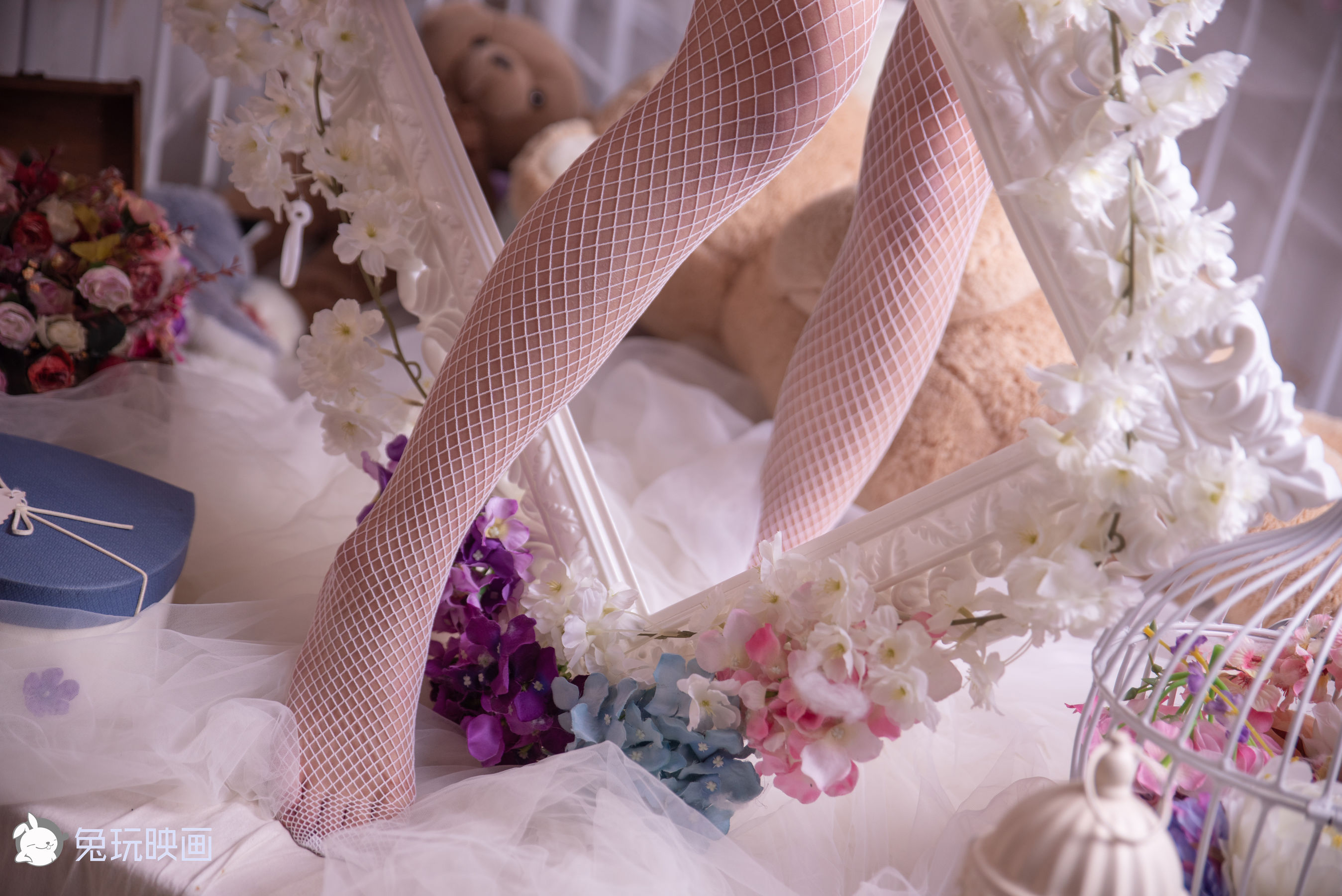 [兔玩映画] - 花嫁白网袜