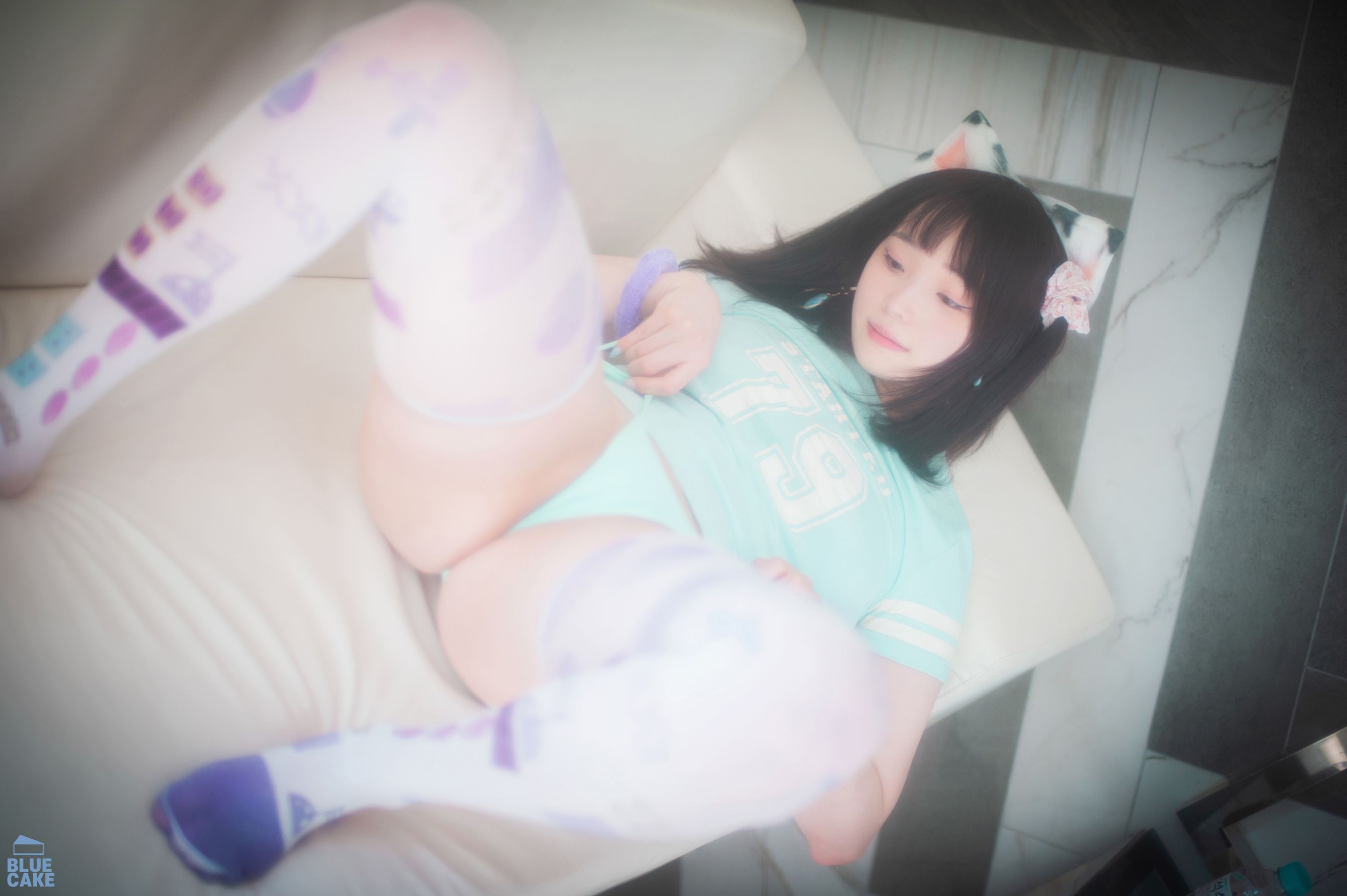 [BLUECAKE]  Bambi - Naughty Cats Pink & Mint