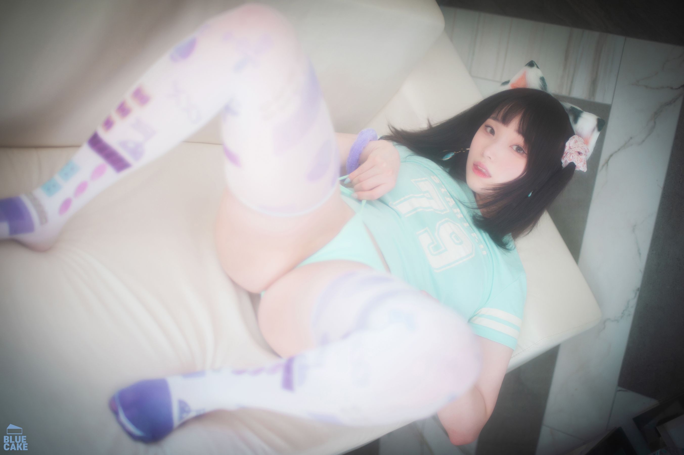 [BLUECAKE]  Bambi - Naughty Cats Pink & Mint