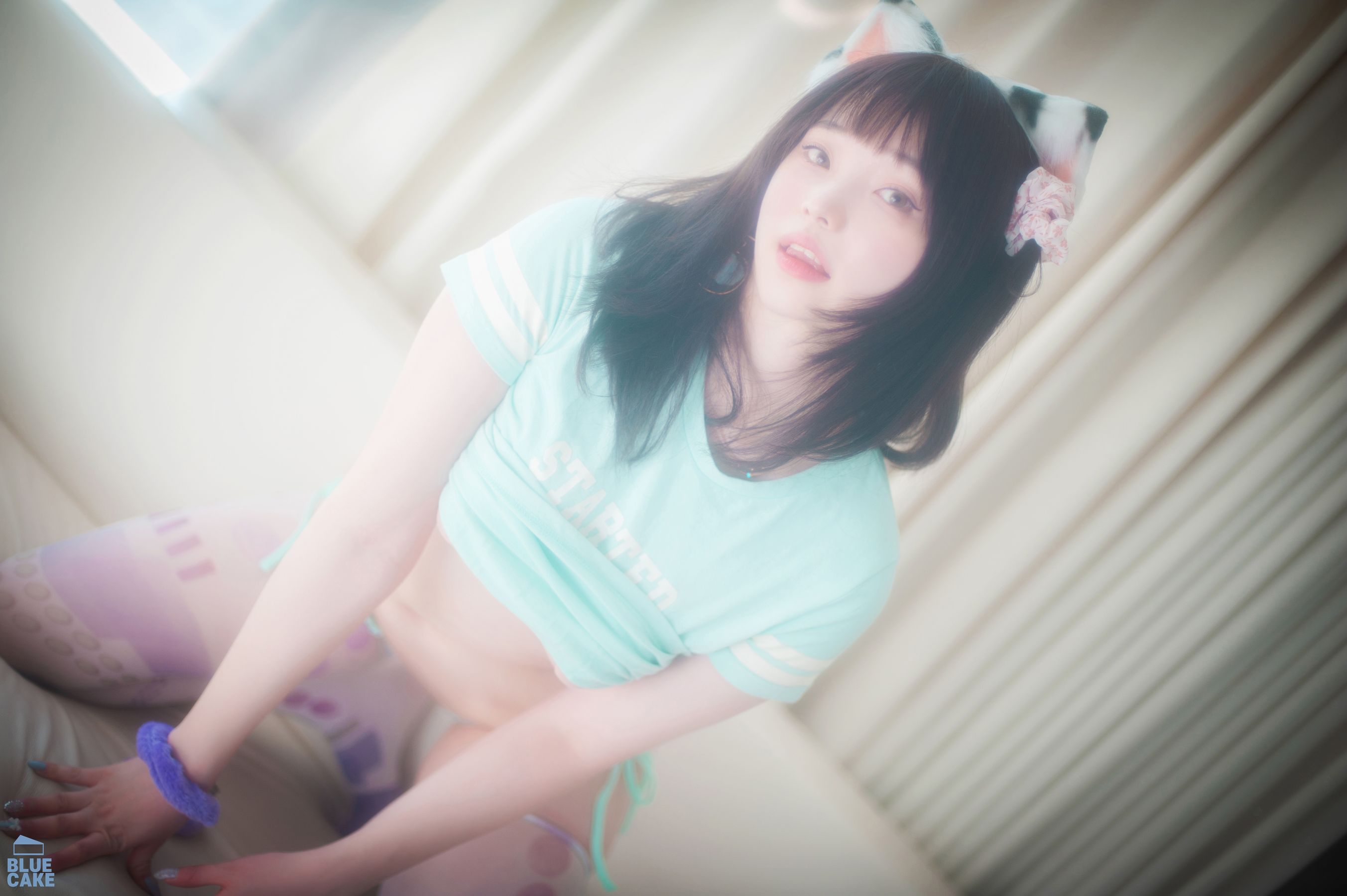 [BLUECAKE]  Bambi - Naughty Cats Pink & Mint