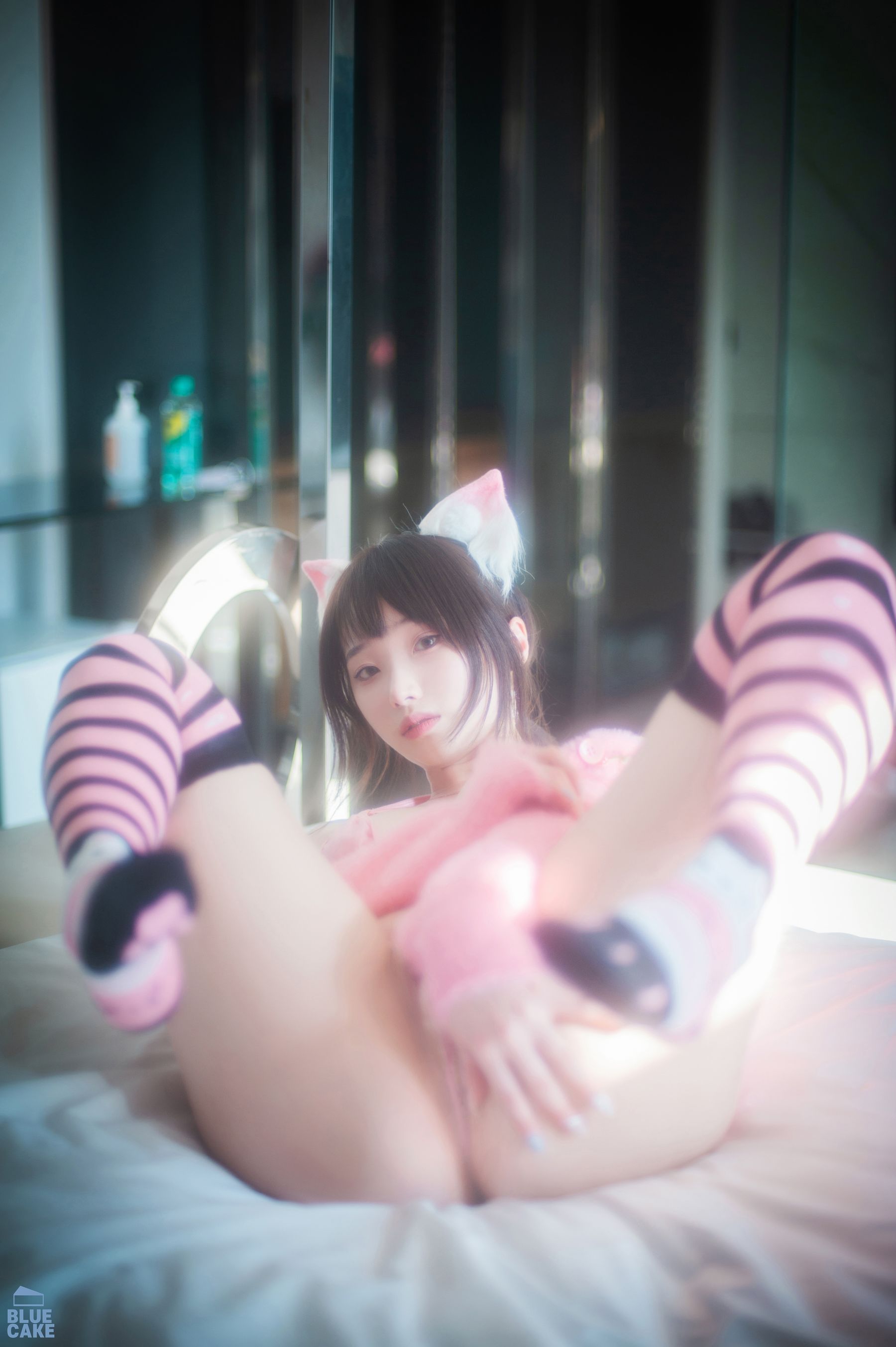 [BLUECAKE]  Bambi - Naughty Cats Pink & Mint