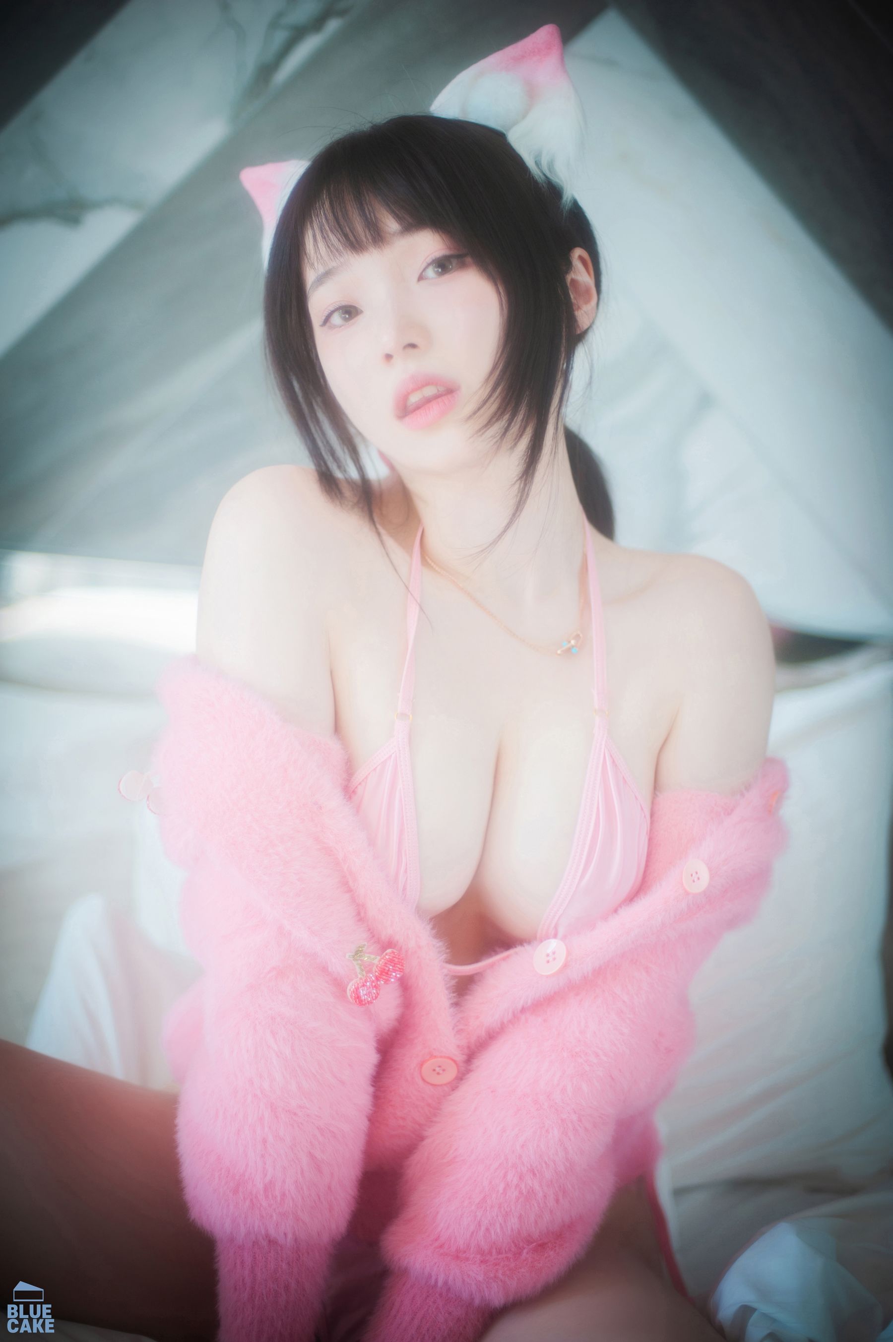[BLUECAKE]  Bambi - Naughty Cats Pink & Mint