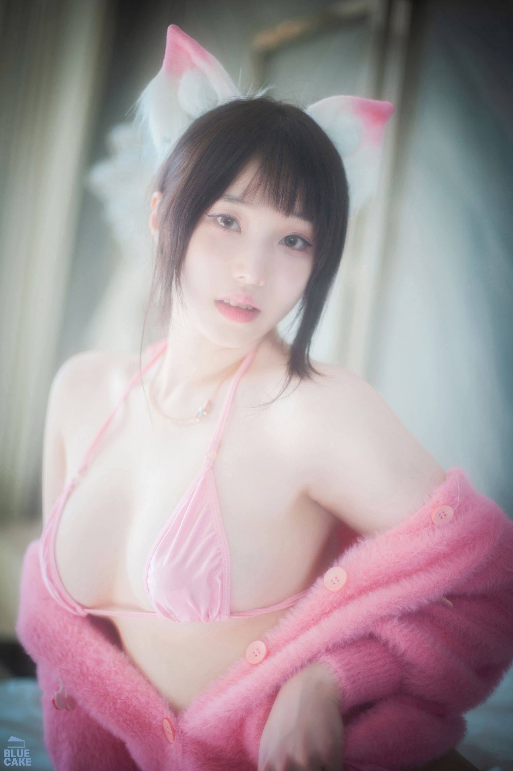 [BLUECAKE]  Bambi - Naughty Cats Pink & Mint