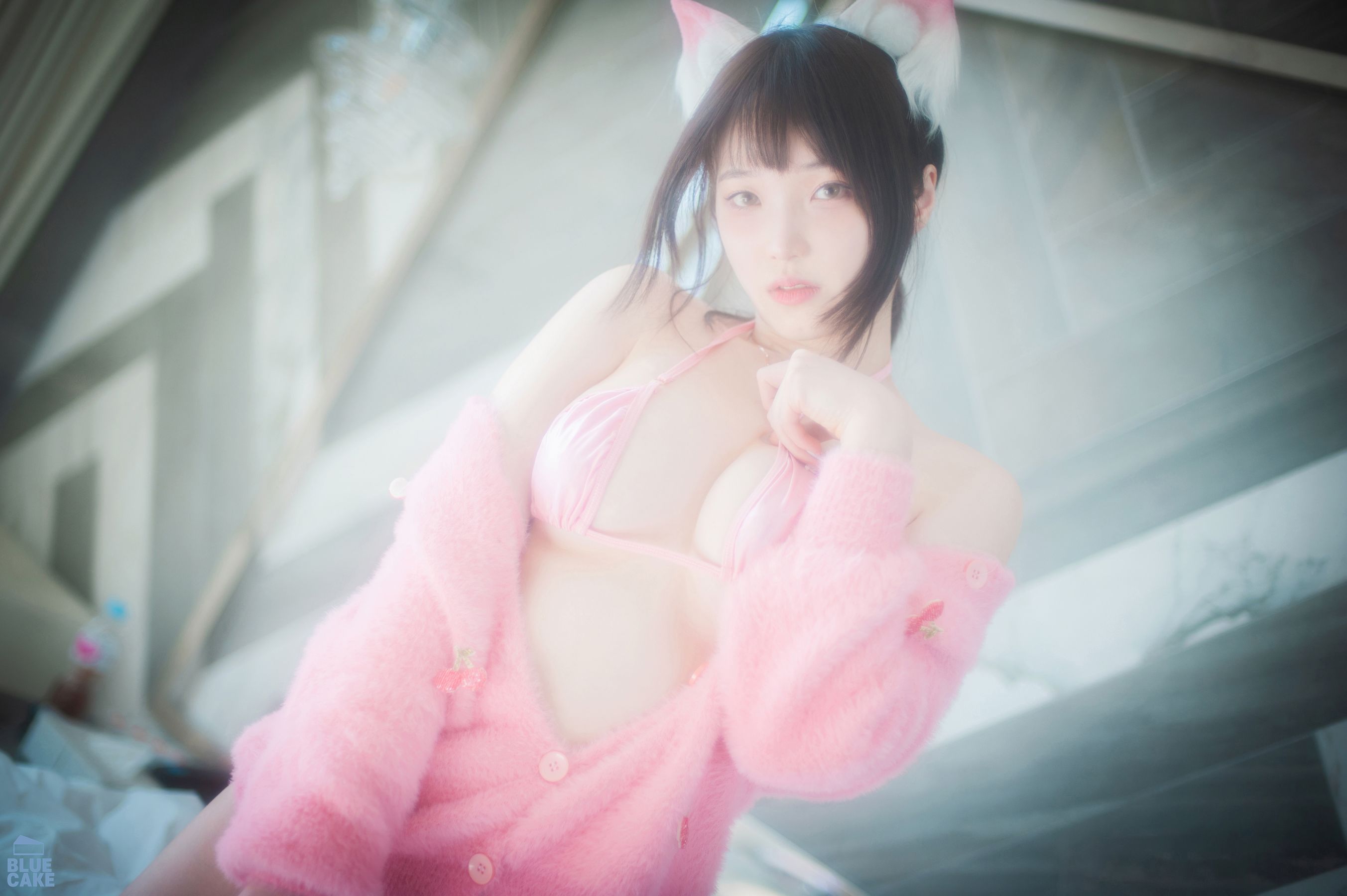 [BLUECAKE]  Bambi - Naughty Cats Pink & Mint