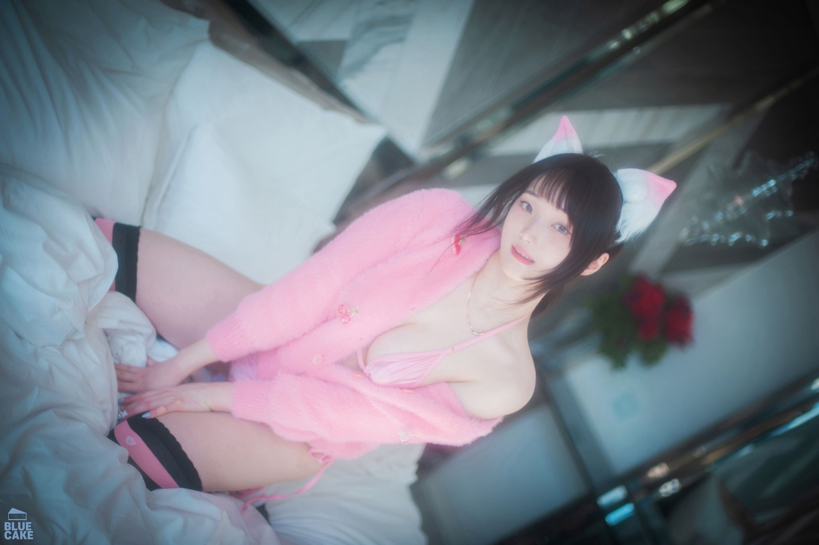 [BLUECAKE]  Bambi - Naughty Cats Pink & Mint