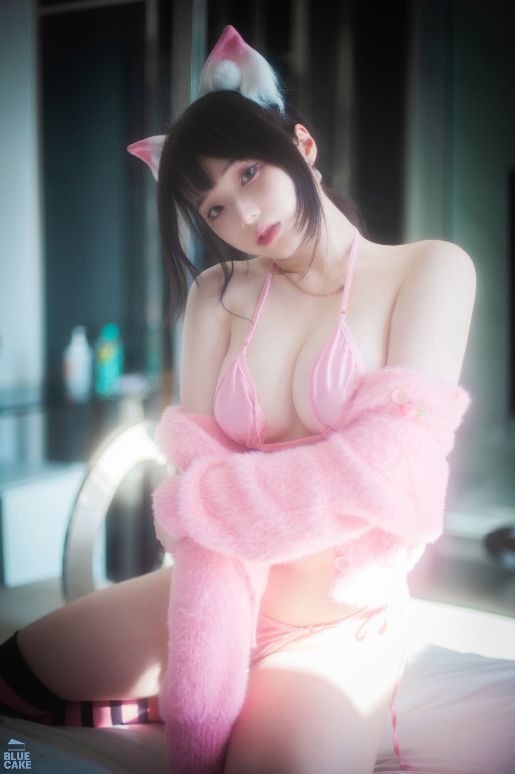 [BLUECAKE]  Bambi - Naughty Cats Pink & Mint