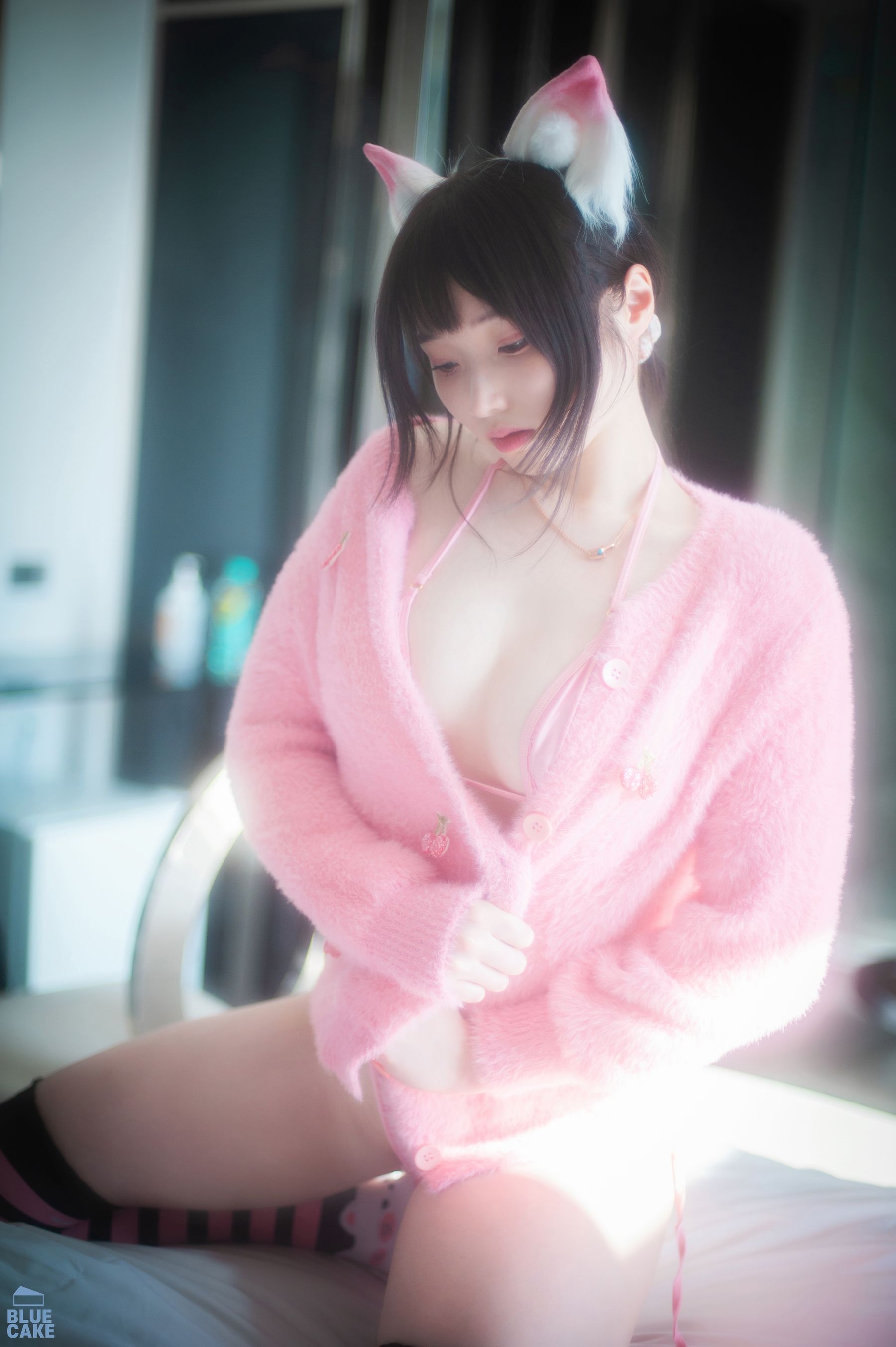 [BLUECAKE]  Bambi - Naughty Cats Pink & Mint