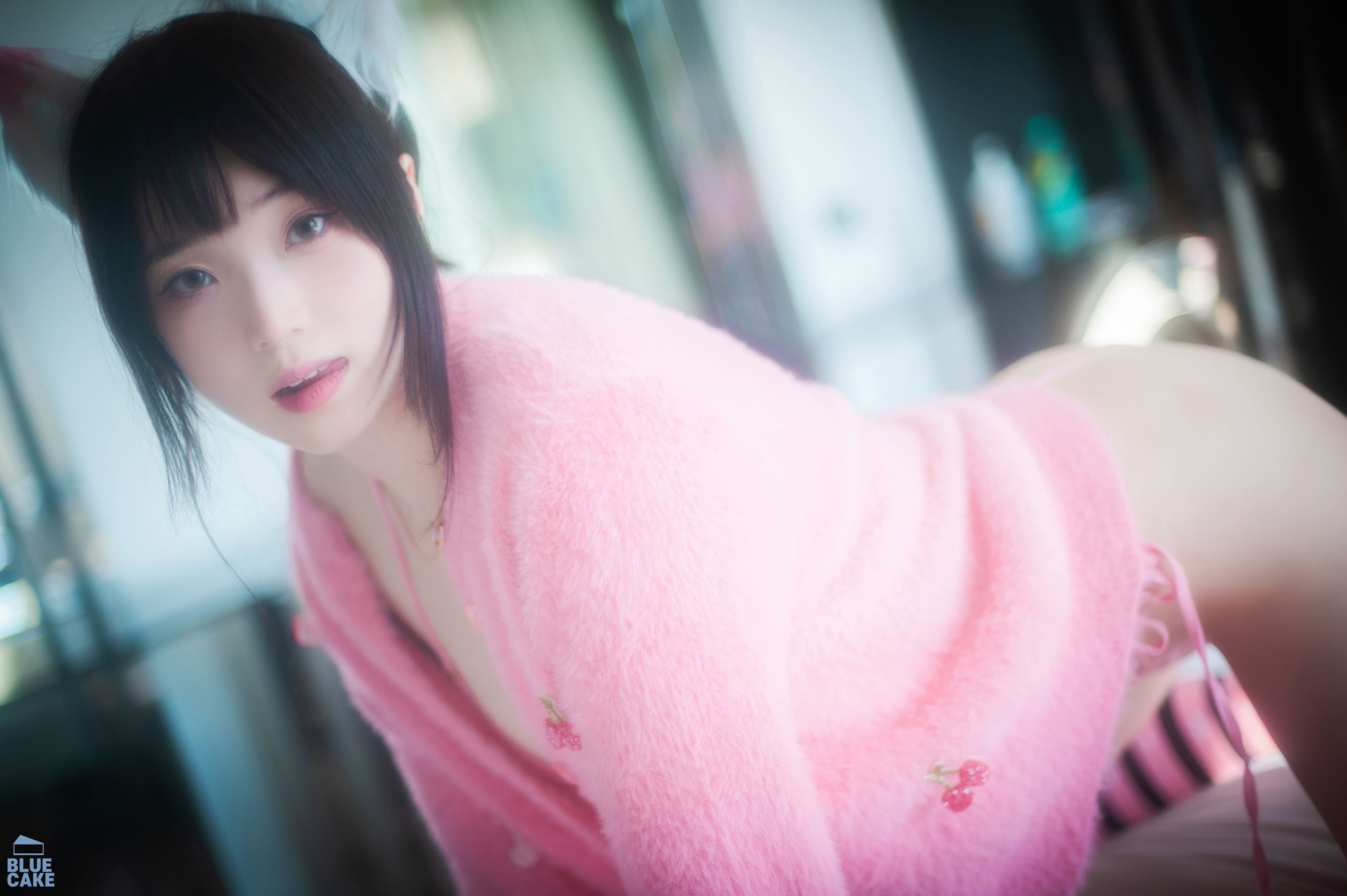 [BLUECAKE]  Bambi - Naughty Cats Pink & Mint