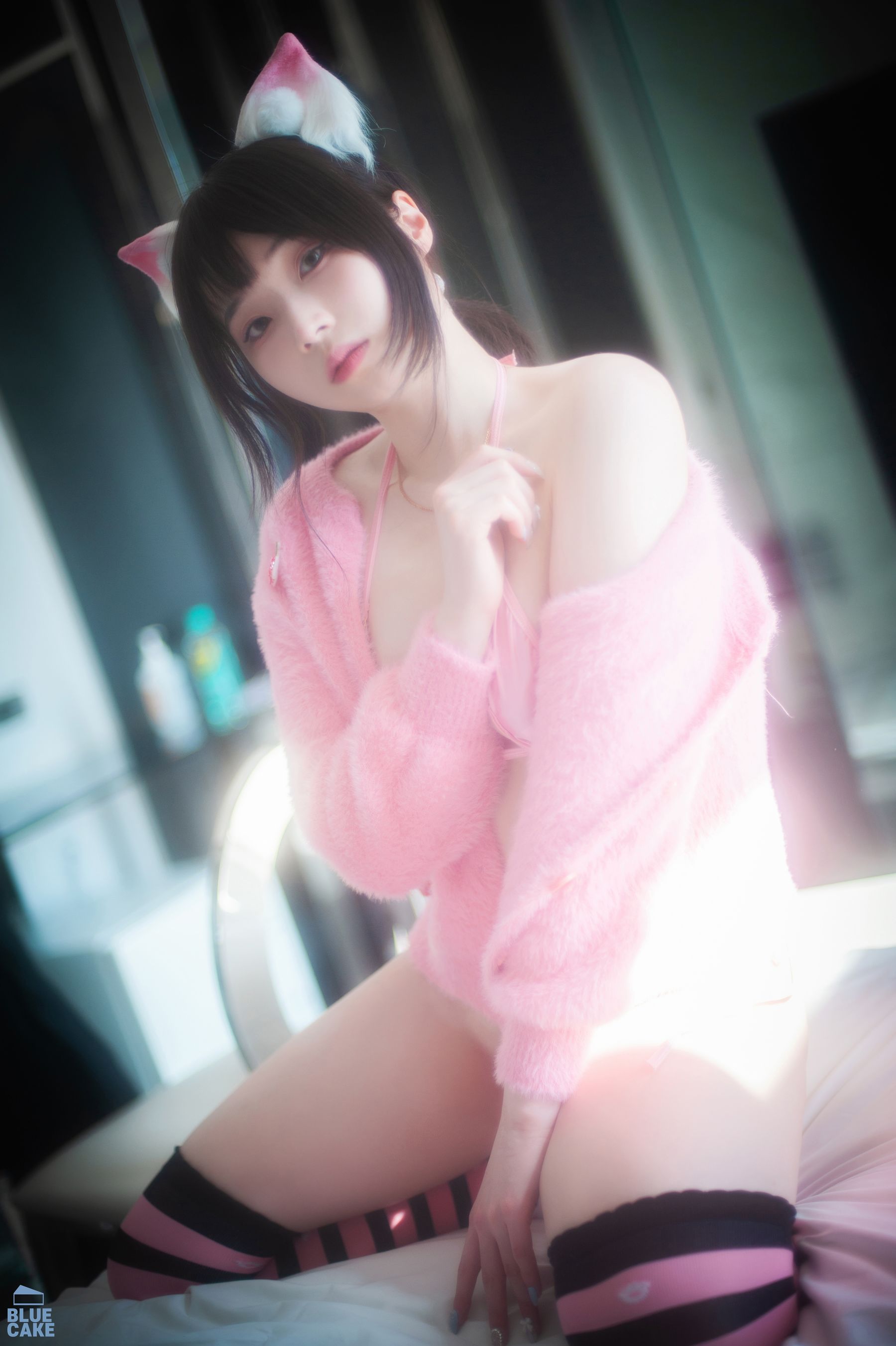 [BLUECAKE]  Bambi - Naughty Cats Pink & Mint
