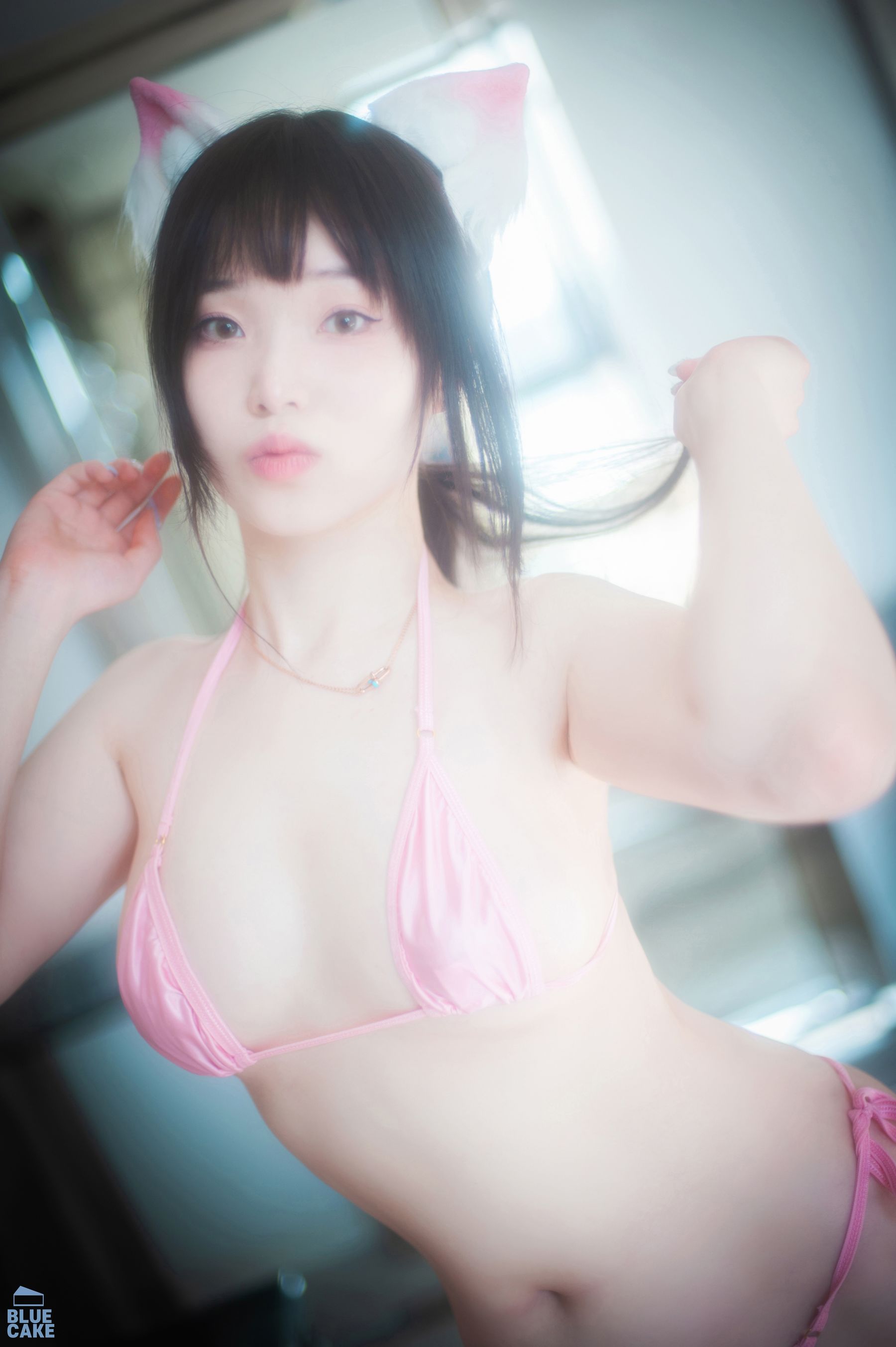 [BLUECAKE]  Bambi - Naughty Cats Pink & Mint