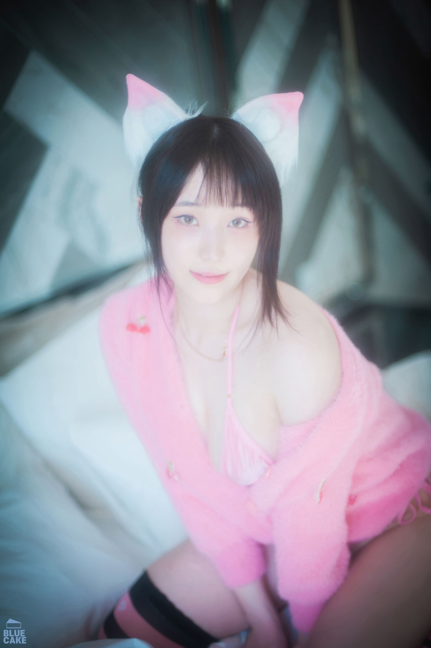 [BLUECAKE]  Bambi - Naughty Cats Pink & Mint