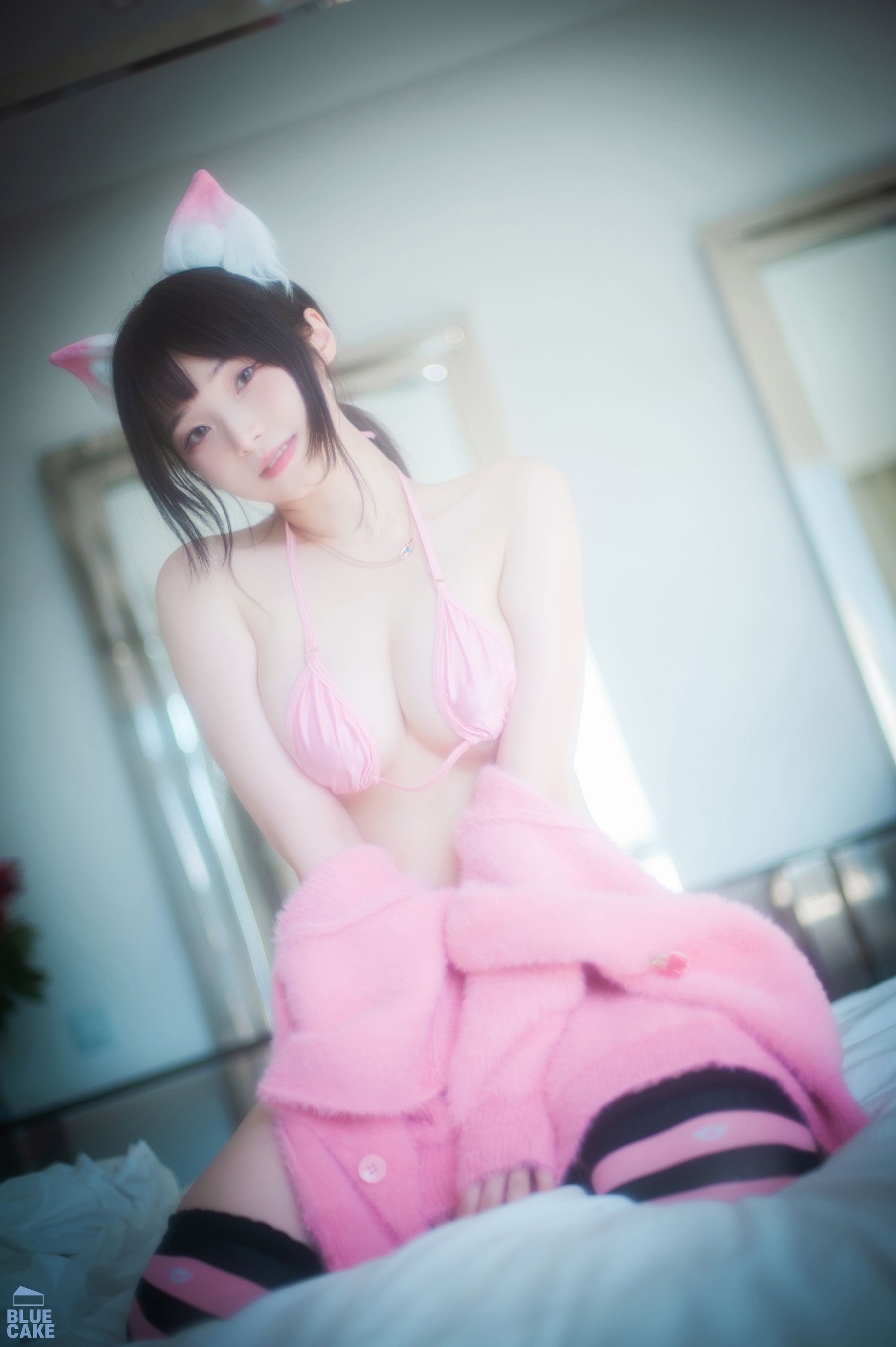[BLUECAKE]  Bambi - Naughty Cats Pink & Mint