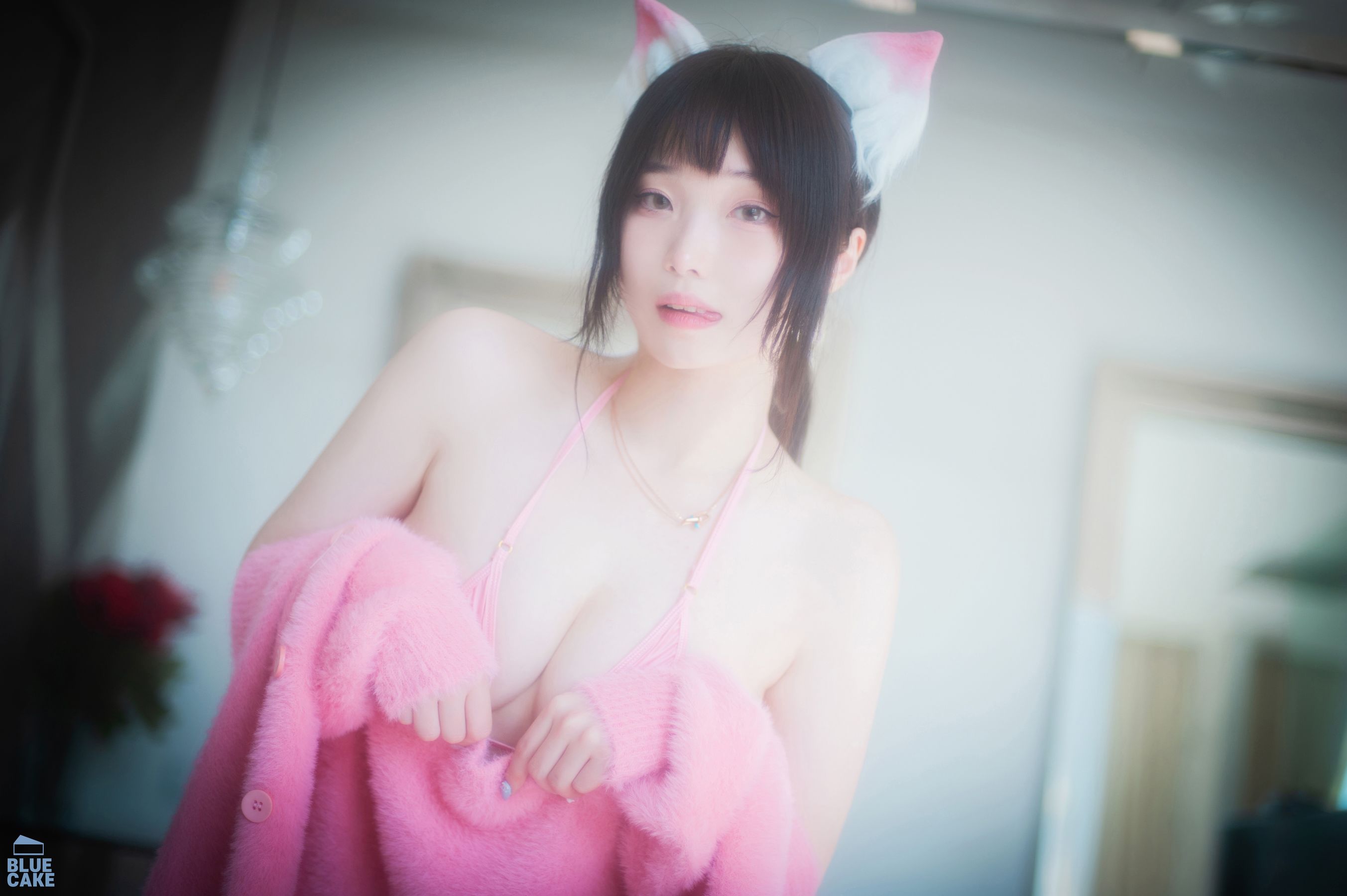 [BLUECAKE]  Bambi - Naughty Cats Pink & Mint