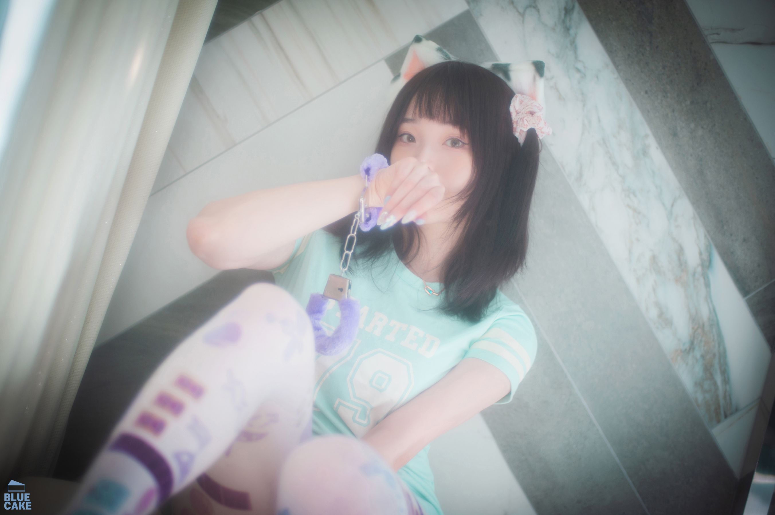 [BLUECAKE]  Bambi - Naughty Cats Pink & Mint