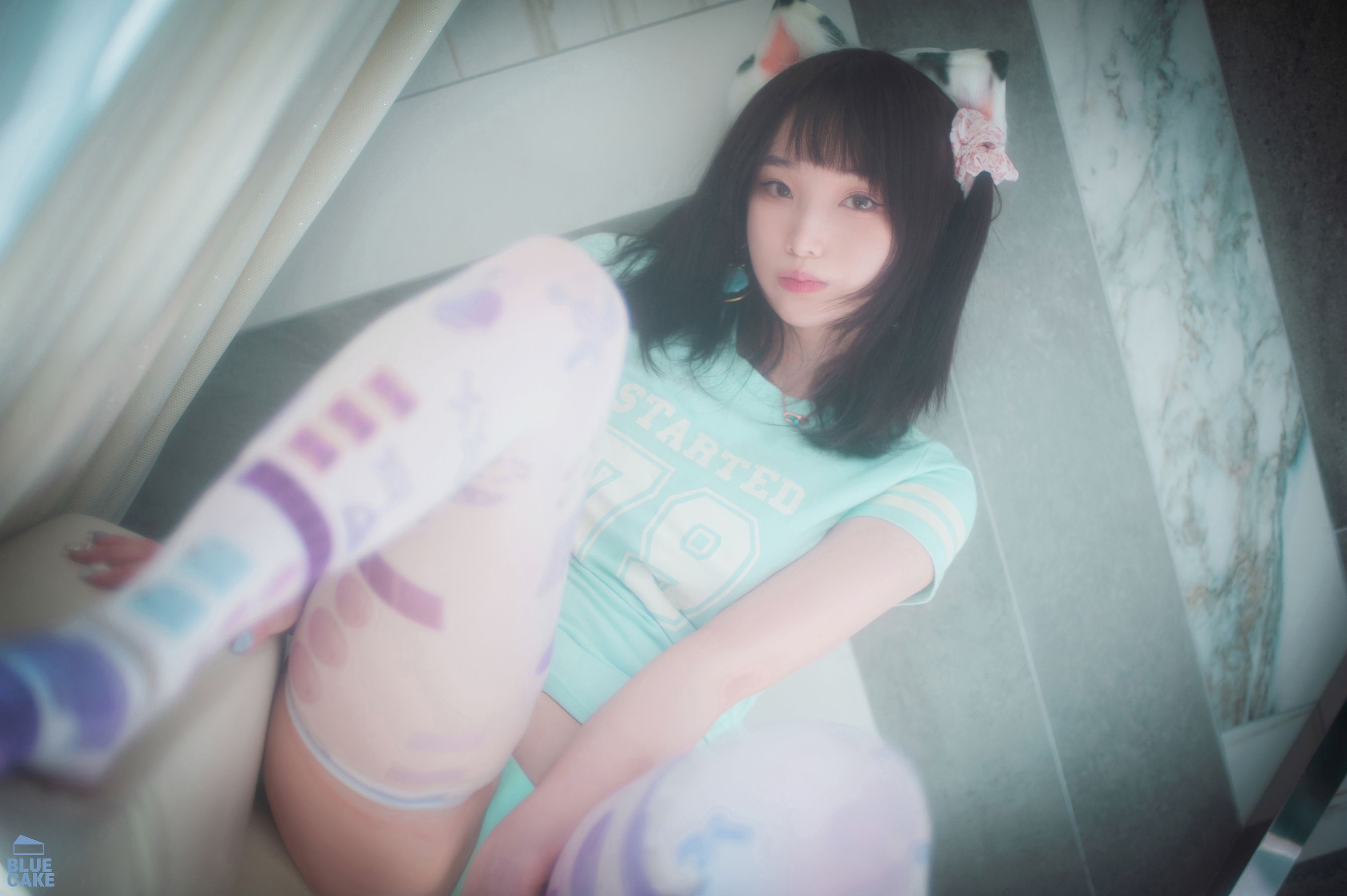 [BLUECAKE]  Bambi - Naughty Cats Pink & Mint