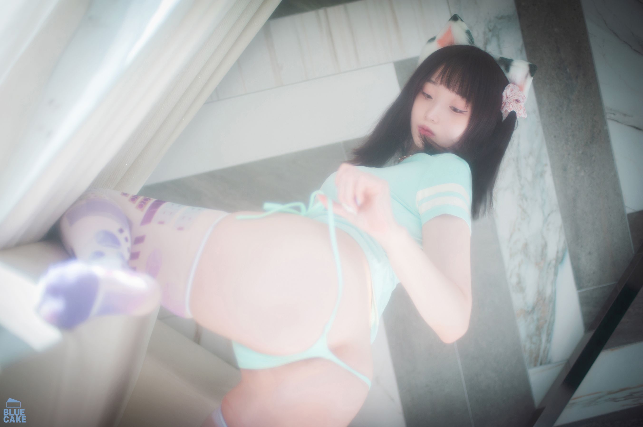 [BLUECAKE]  Bambi - Naughty Cats Pink & Mint