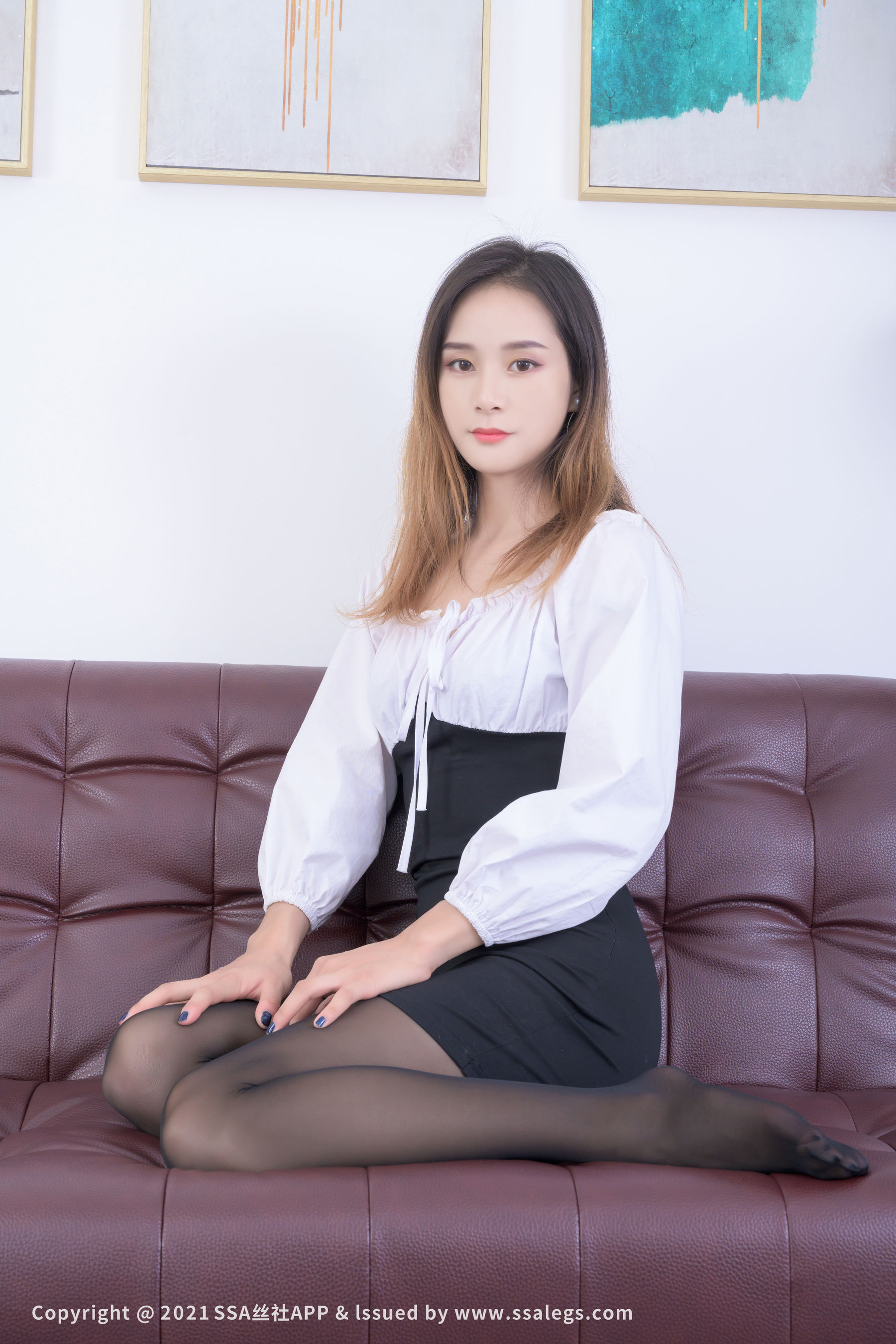 [SSA丝社]超清写真 No.687 素人 模特素人的黑丝袜美女（下）