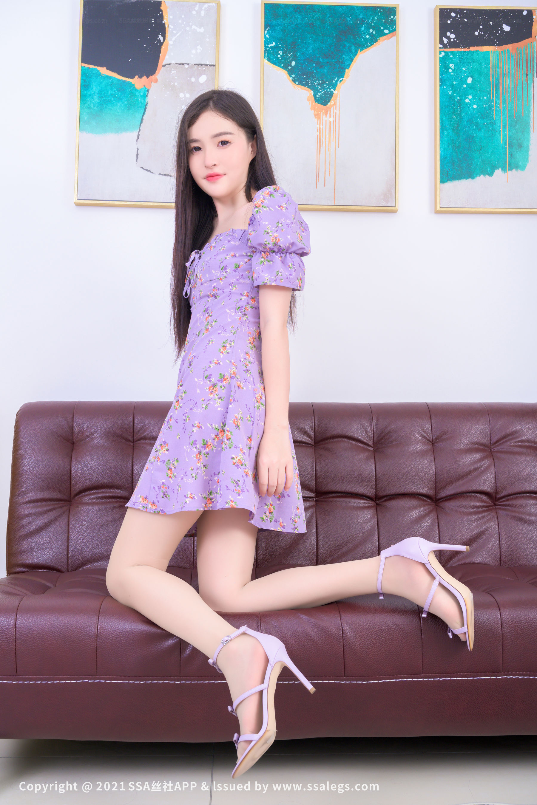 [SSA丝社]超清写真 No.734 木子 模特木子的肉丝袜美脚（上）