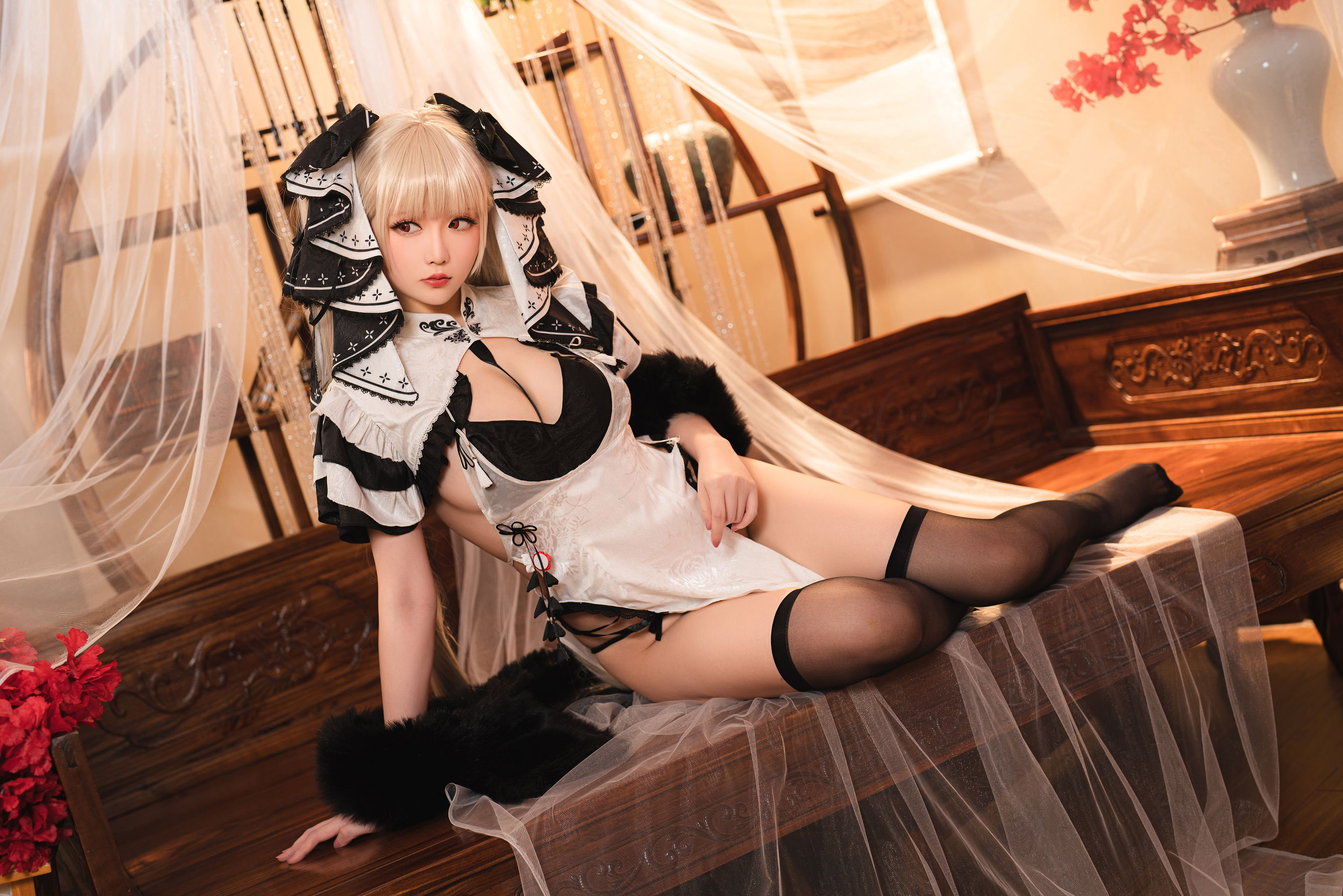 [福利COS] Coser小姐姐星之迟迟 - 可畏旗袍