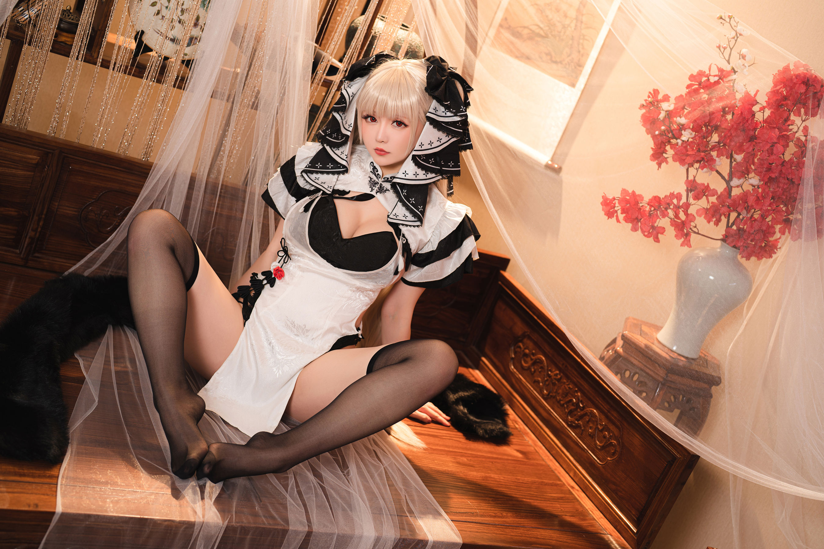 [福利COS] Coser小姐姐星之迟迟 - 可畏旗袍