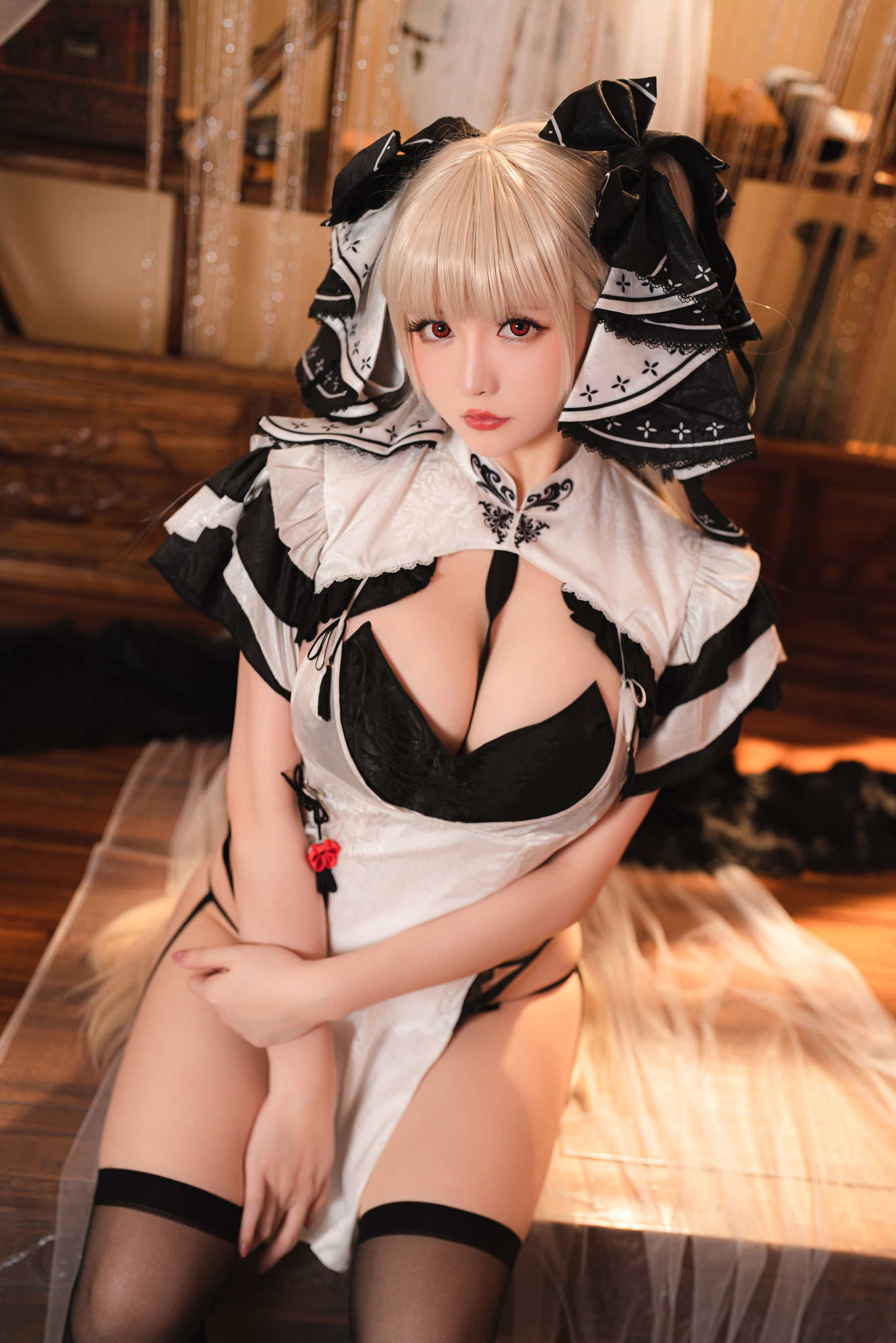 [福利COS] Coser小姐姐星之迟迟 - 可畏旗袍