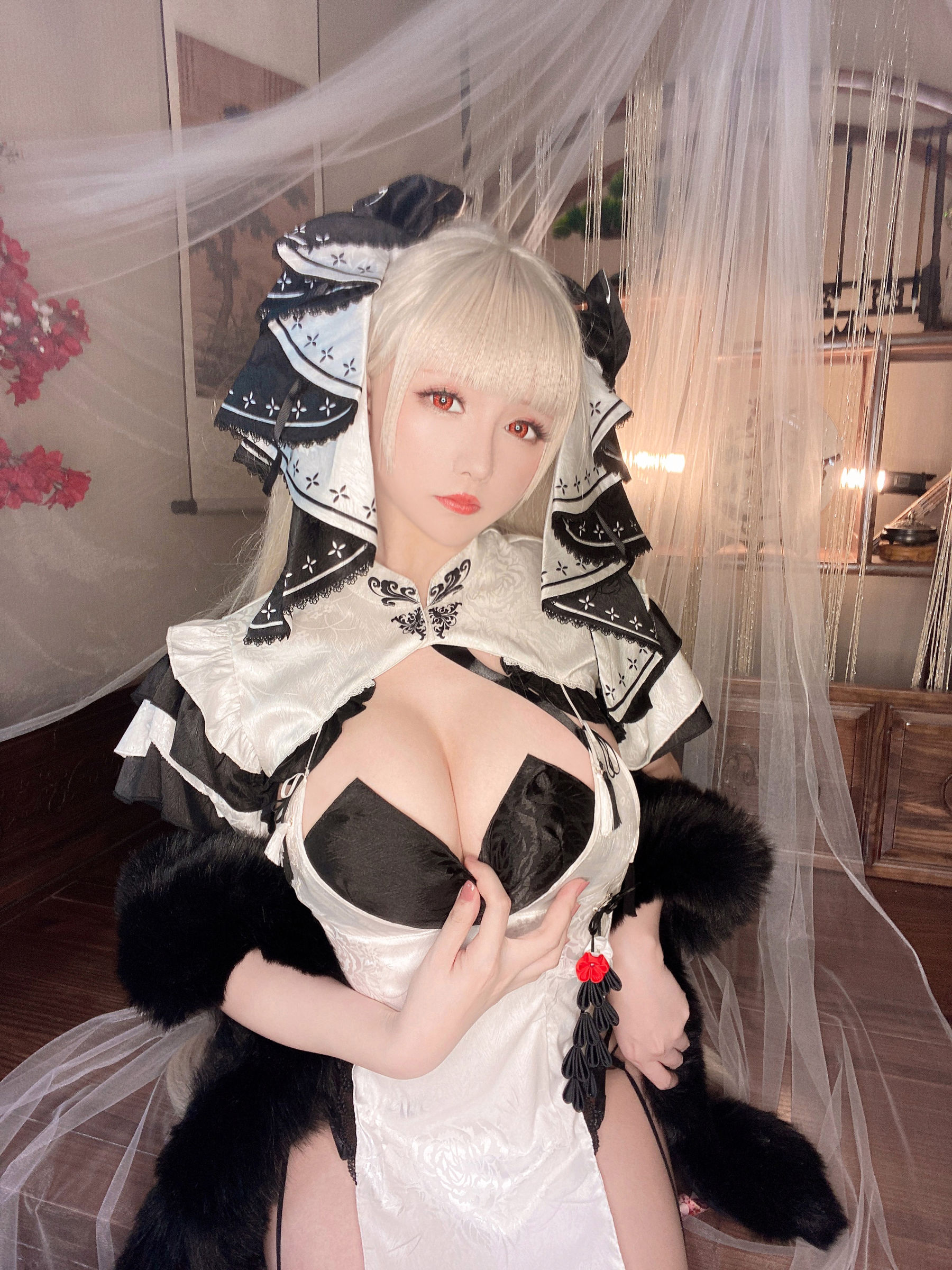 [福利COS] Coser小姐姐星之迟迟 - 可畏旗袍
