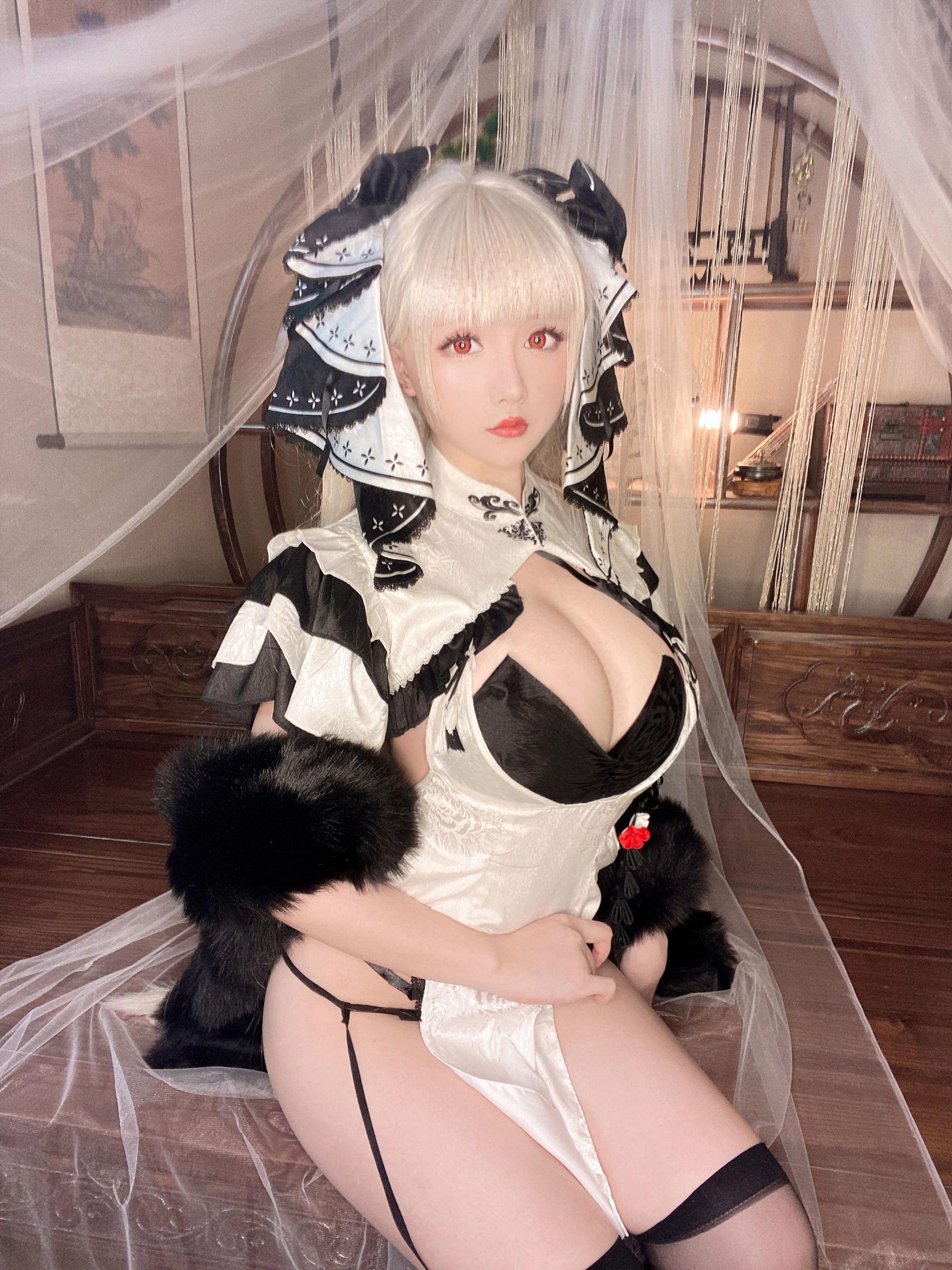 [福利COS] Coser小姐姐星之迟迟 - 可畏旗袍