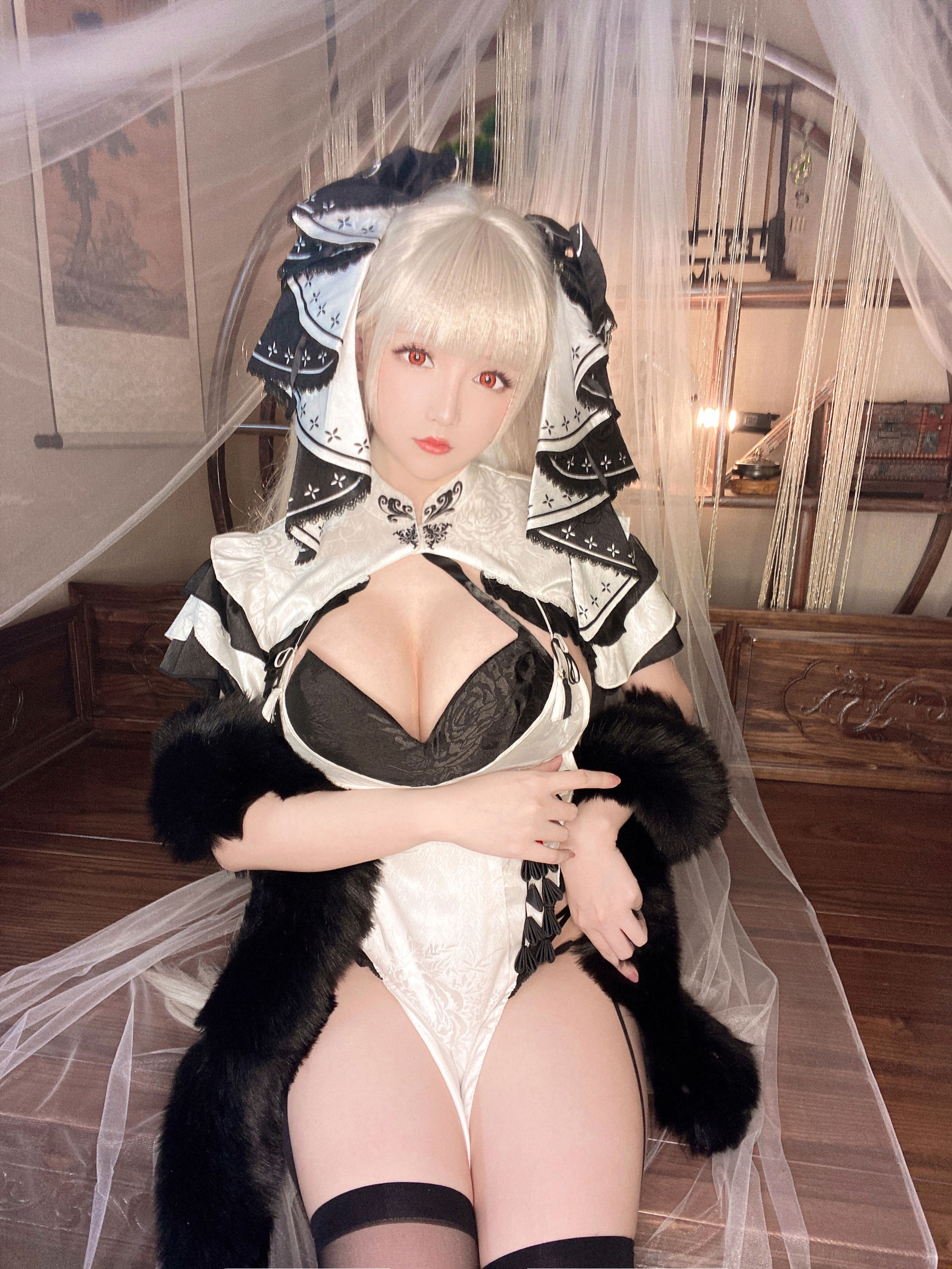 [福利COS] Coser小姐姐星之迟迟 - 可畏旗袍