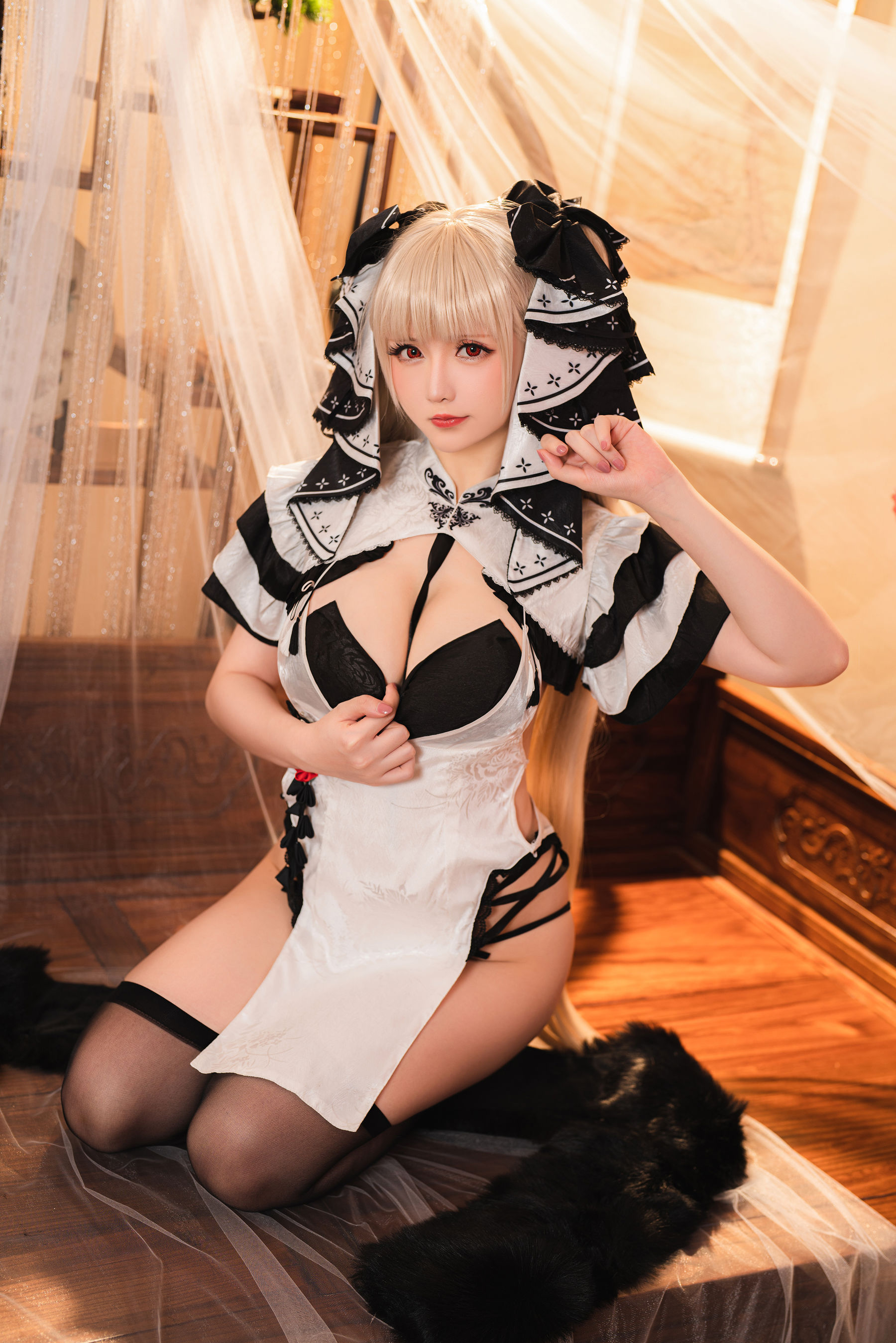 [福利COS] Coser小姐姐星之迟迟 - 可畏旗袍