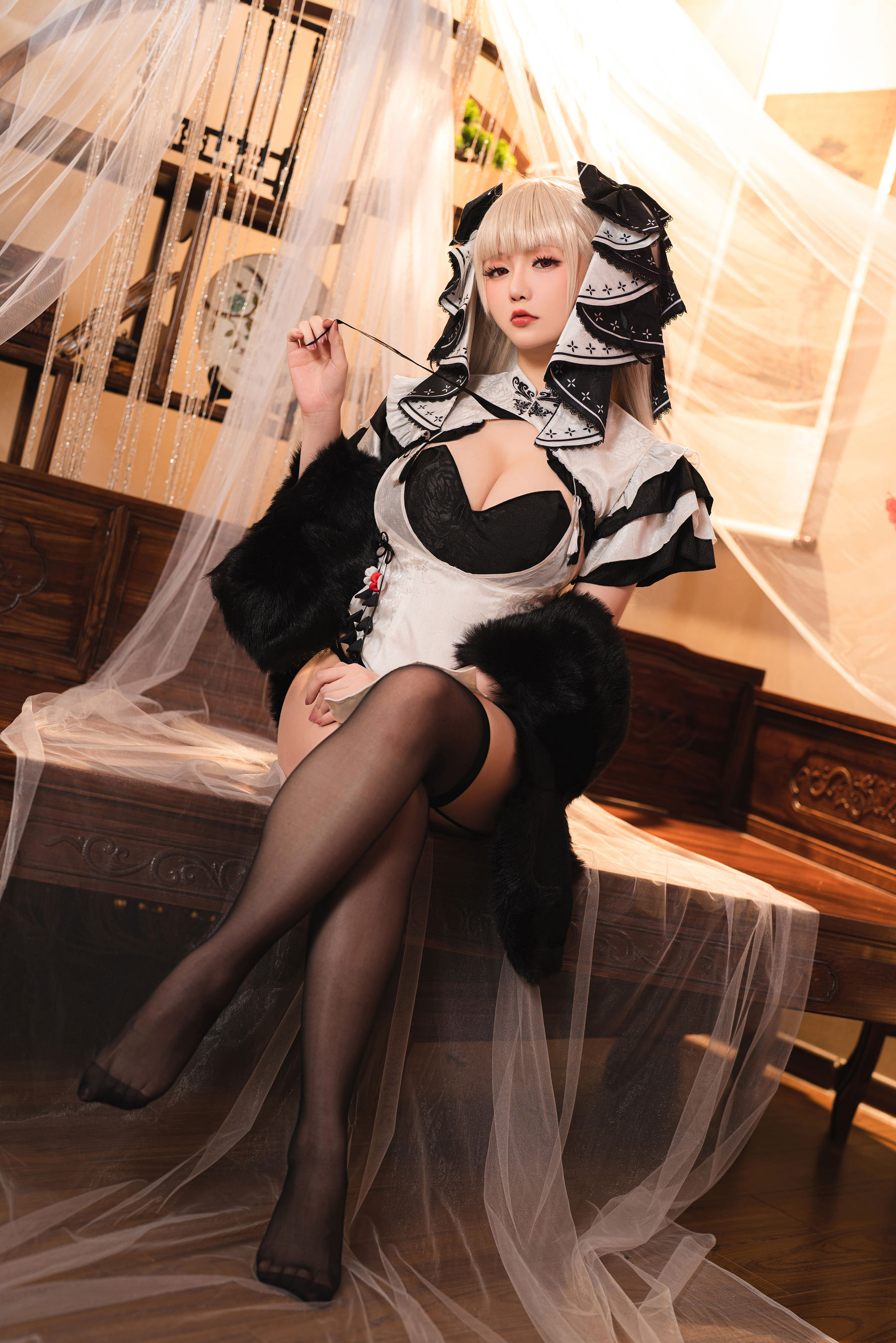 [福利COS] Coser小姐姐星之迟迟 - 可畏旗袍