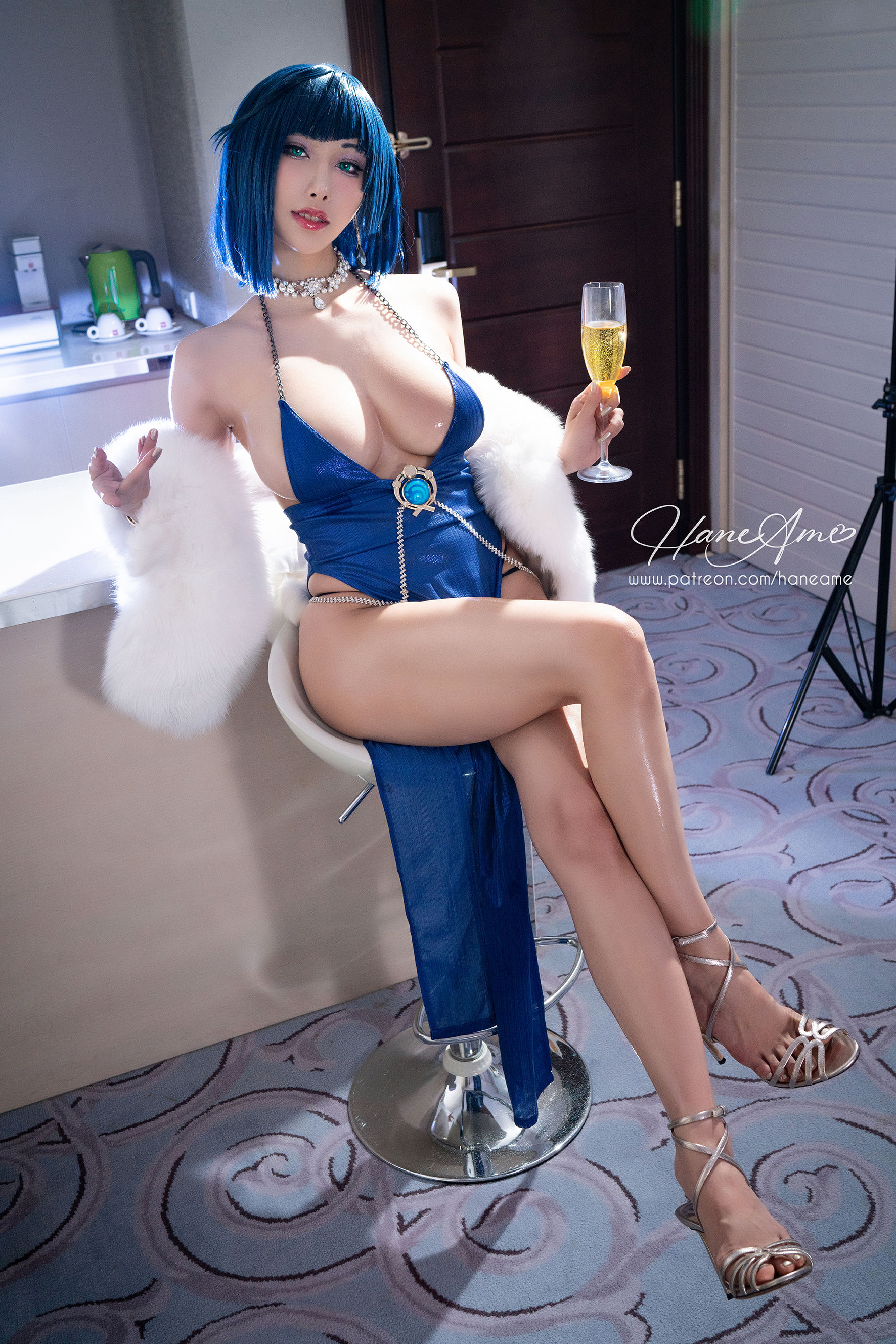 [福利COS] Hane Ame 雨波写真 - 原神_夜阑 Genshin Impact\'s Yelan