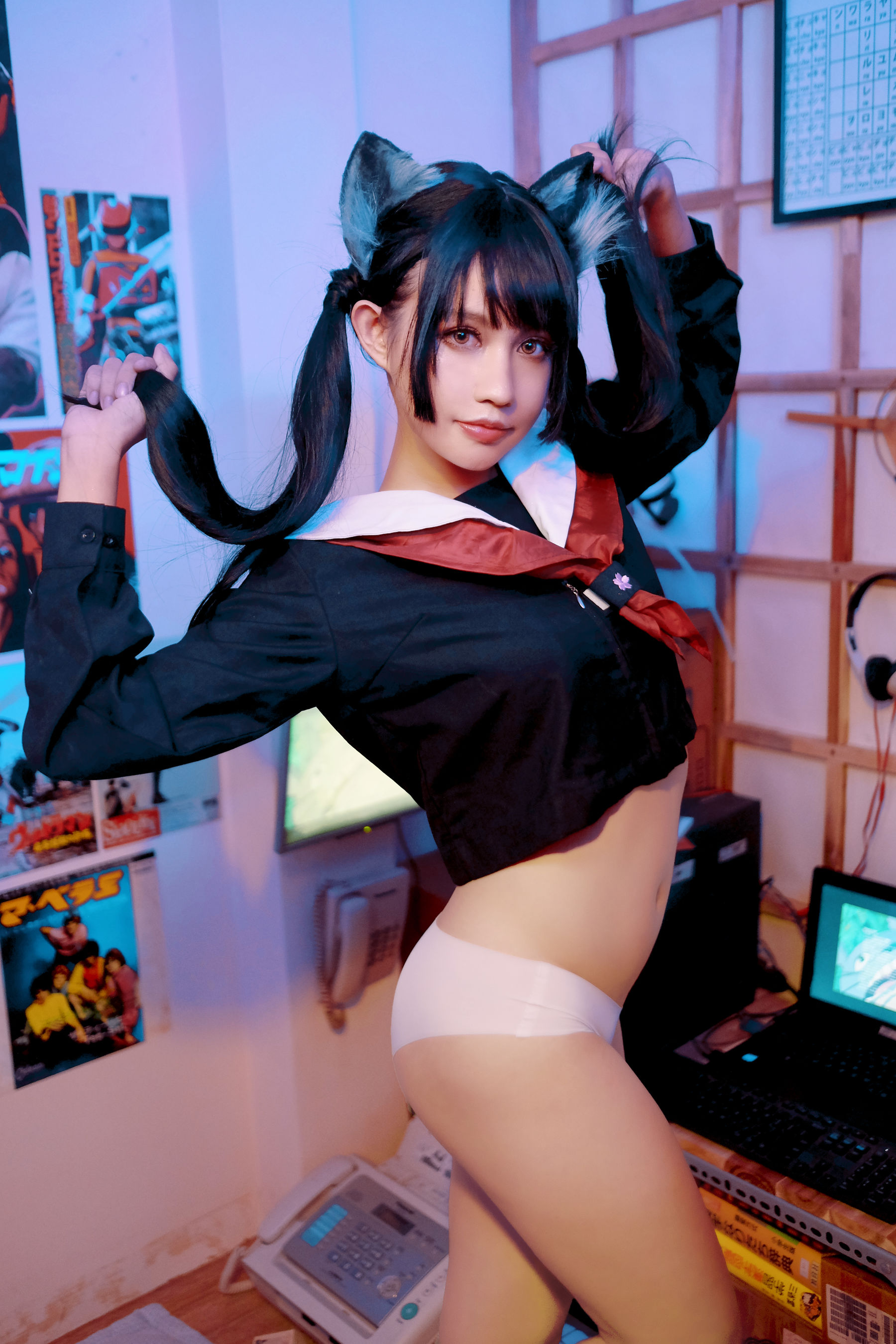 [福利COS] PingPing - Kuroneko黑猫