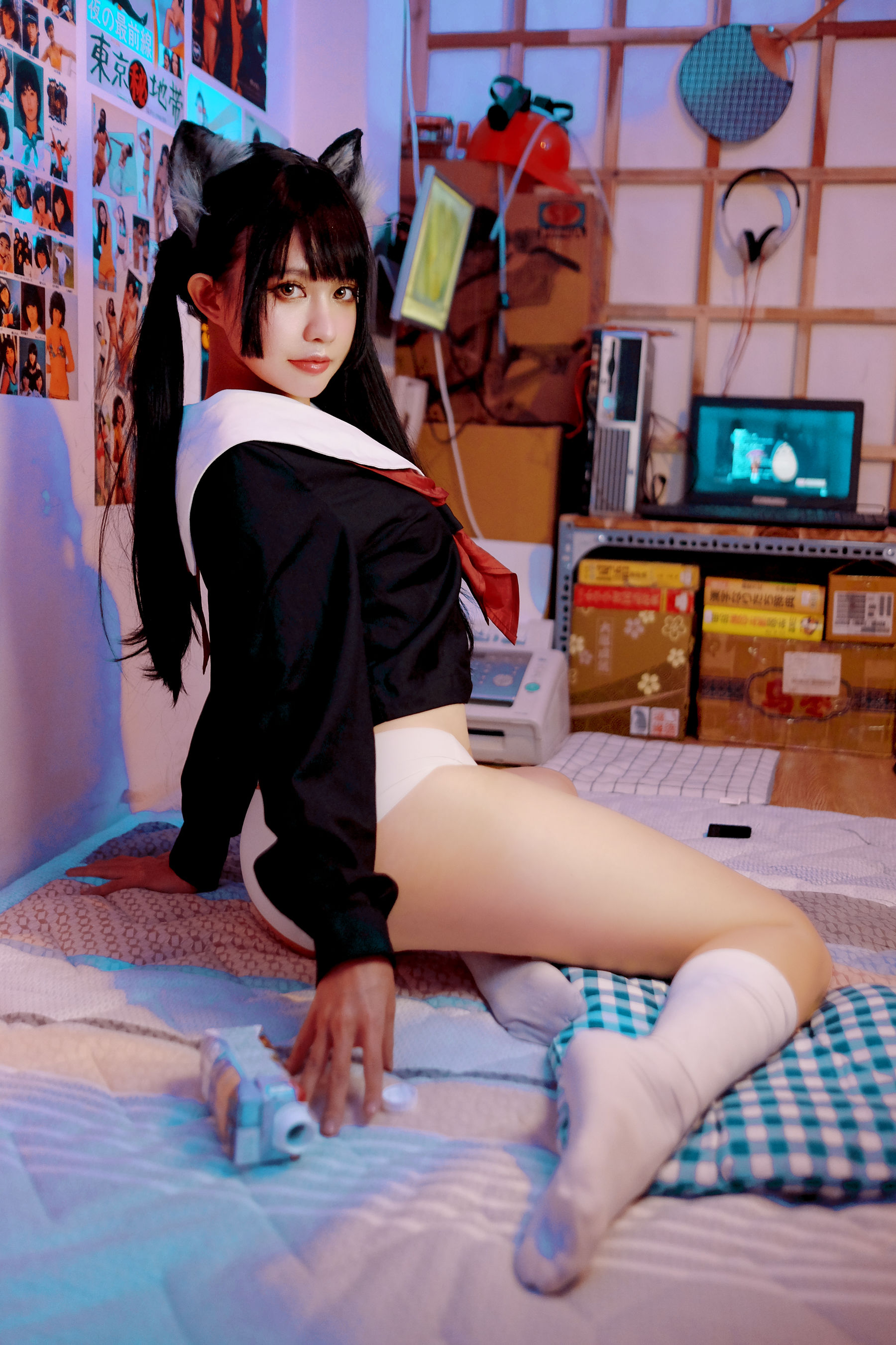 [福利COS] PingPing - Kuroneko黑猫