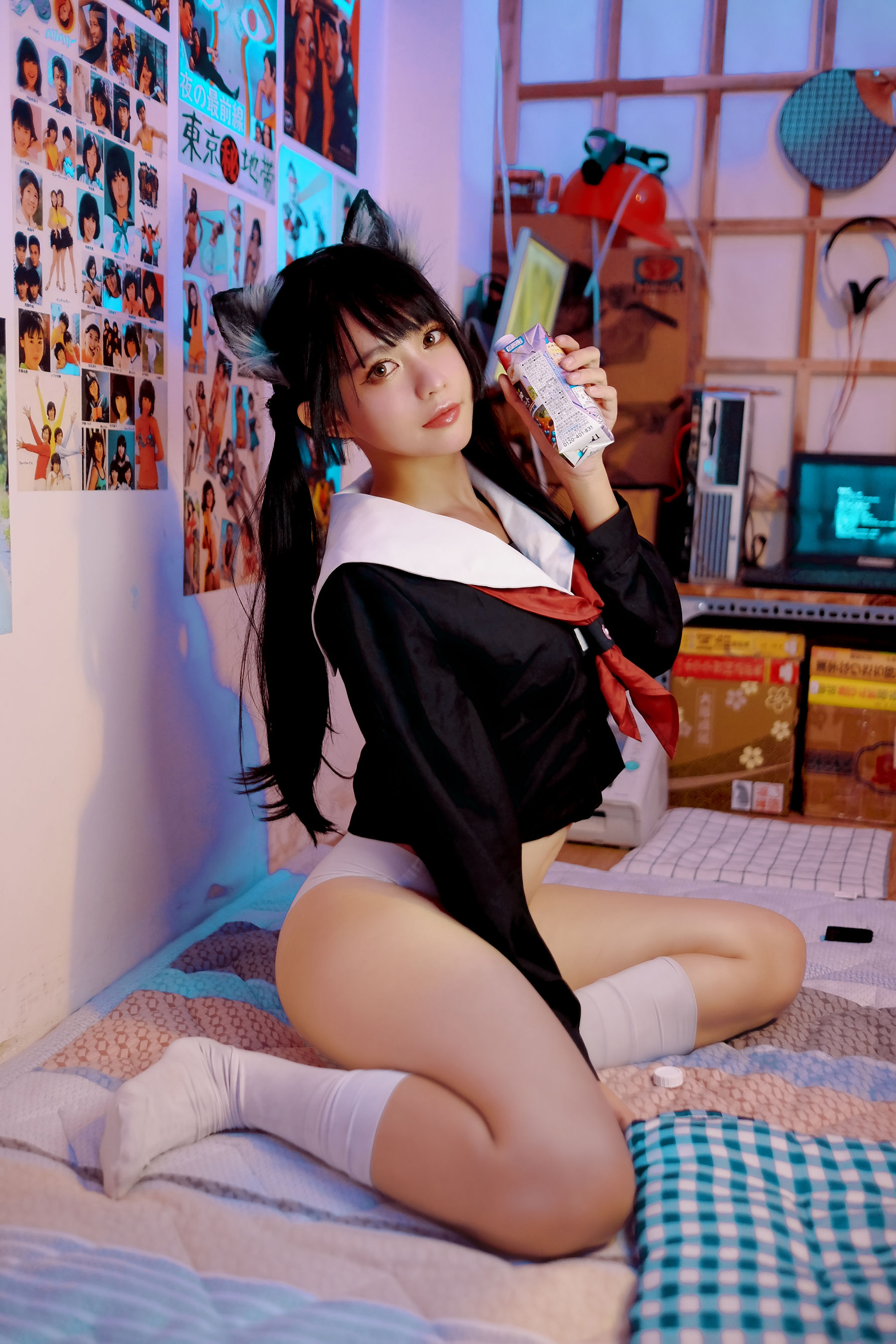 [福利COS] PingPing - Kuroneko黑猫