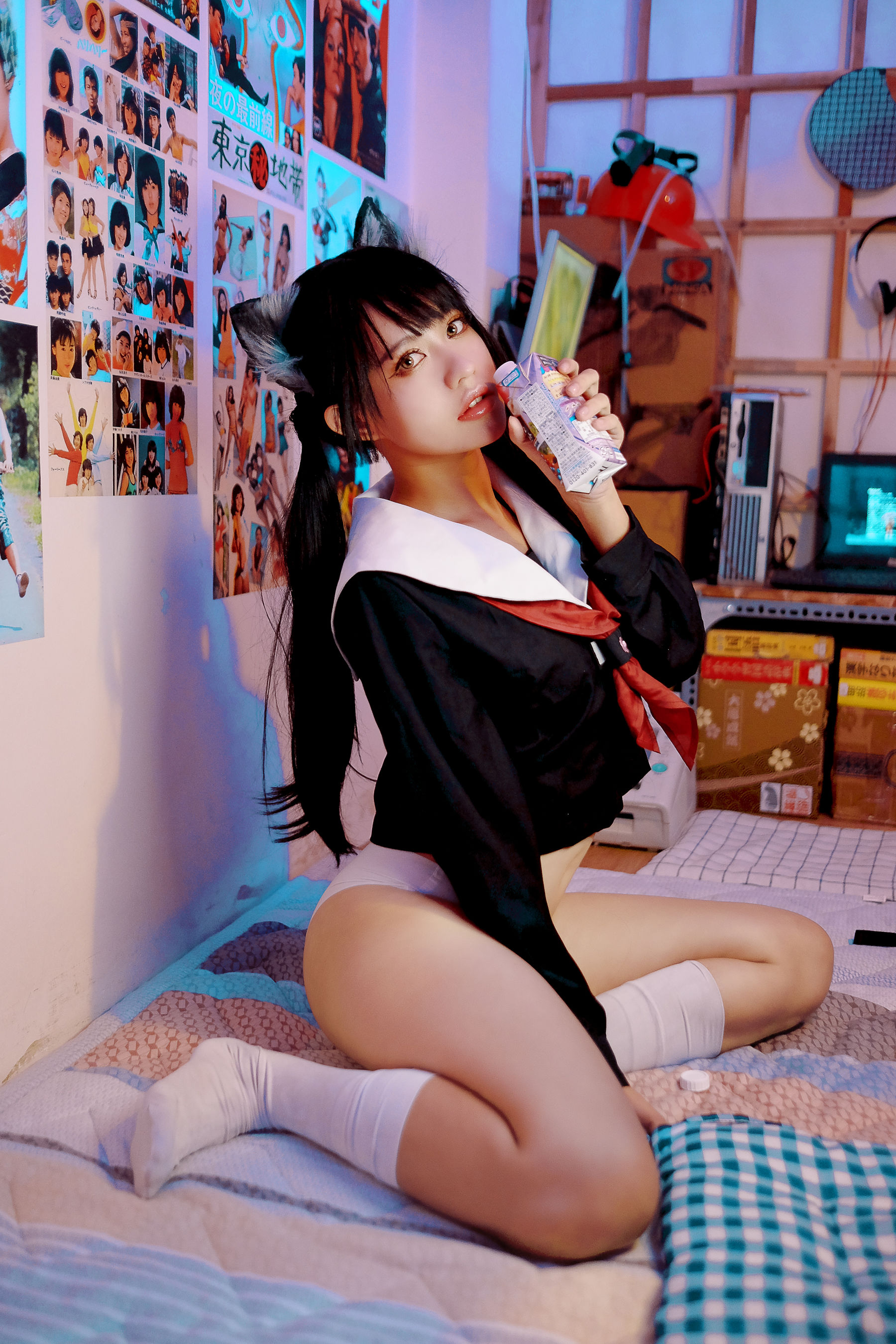 [福利COS] PingPing - Kuroneko黑猫