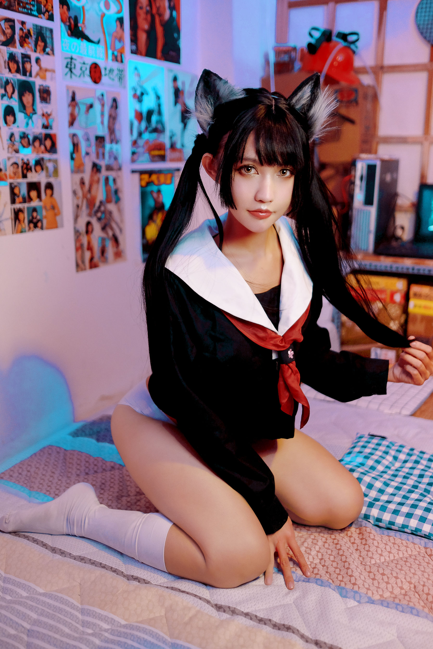 [福利COS] PingPing - Kuroneko黑猫