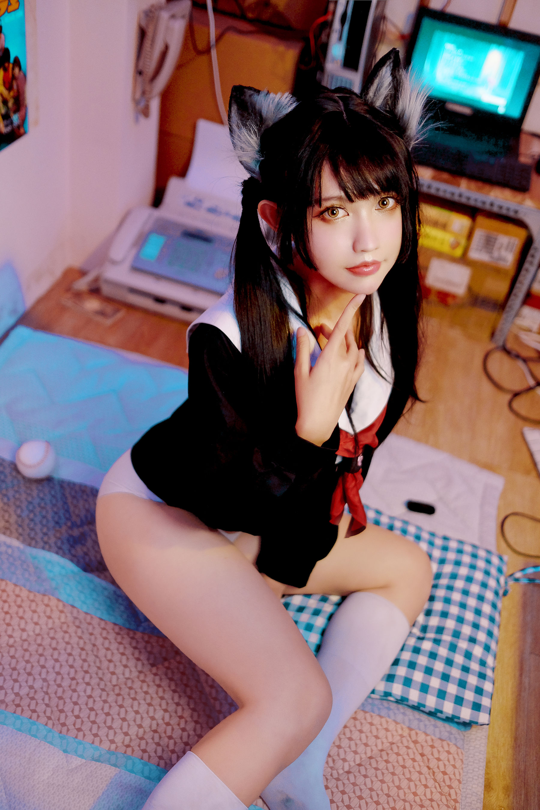 [福利COS] PingPing - Kuroneko黑猫