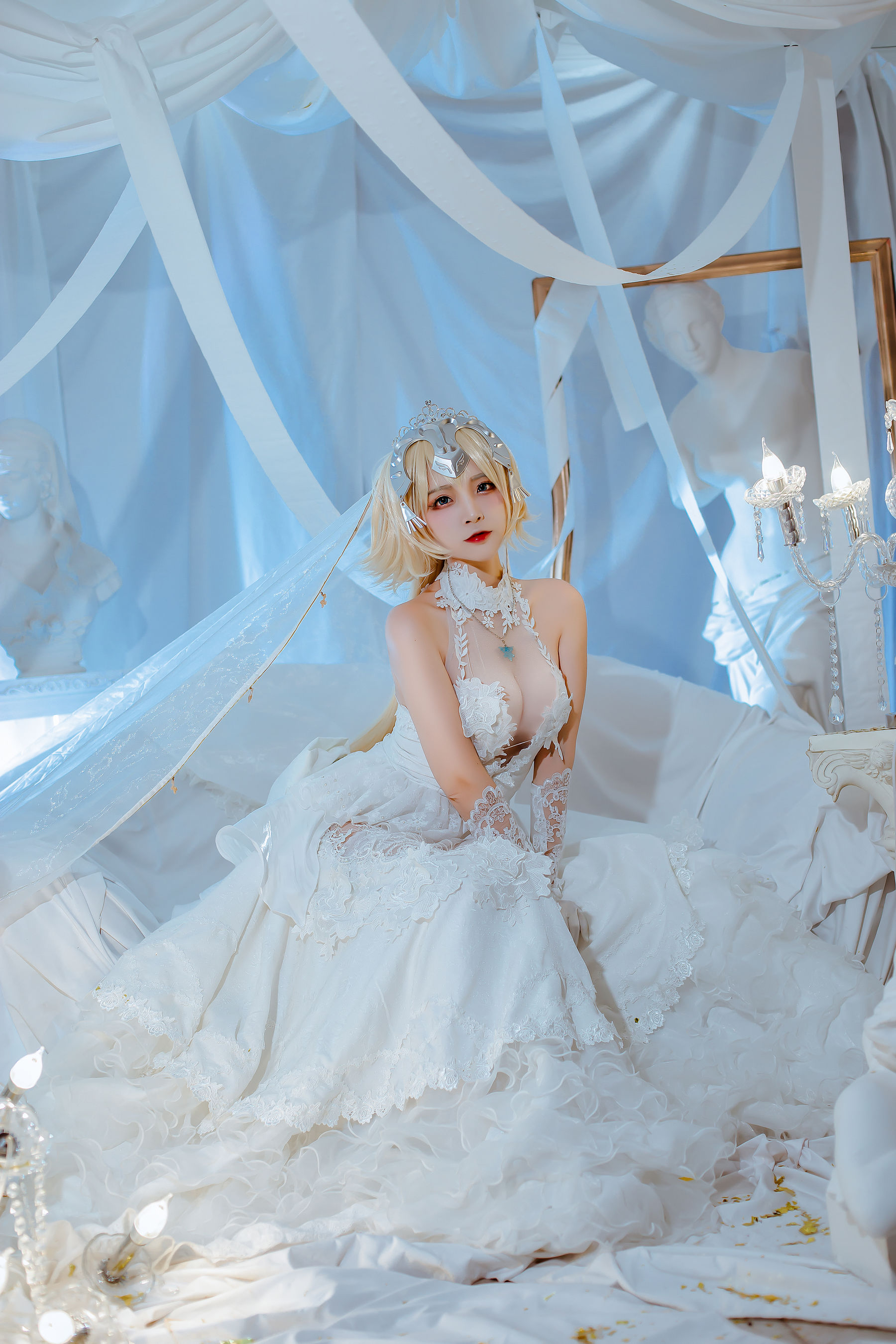 [福利COS] 人气Coser二佐Nisa - fate贞德花嫁
